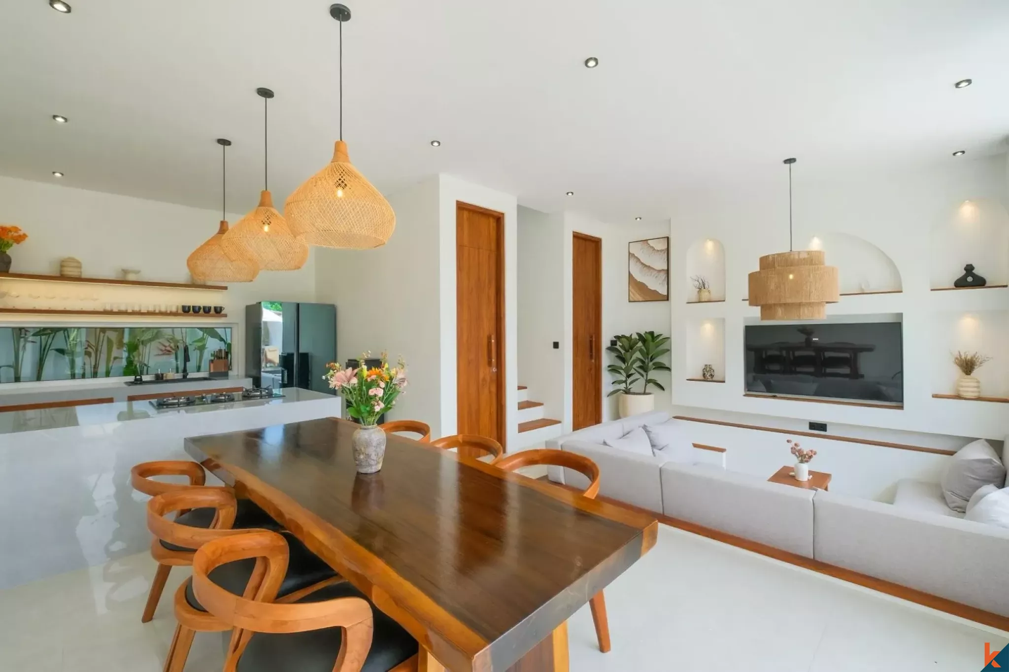 Vila sewa bergaya Mediterania dua kamar tidur baru di daerah Uluwatu