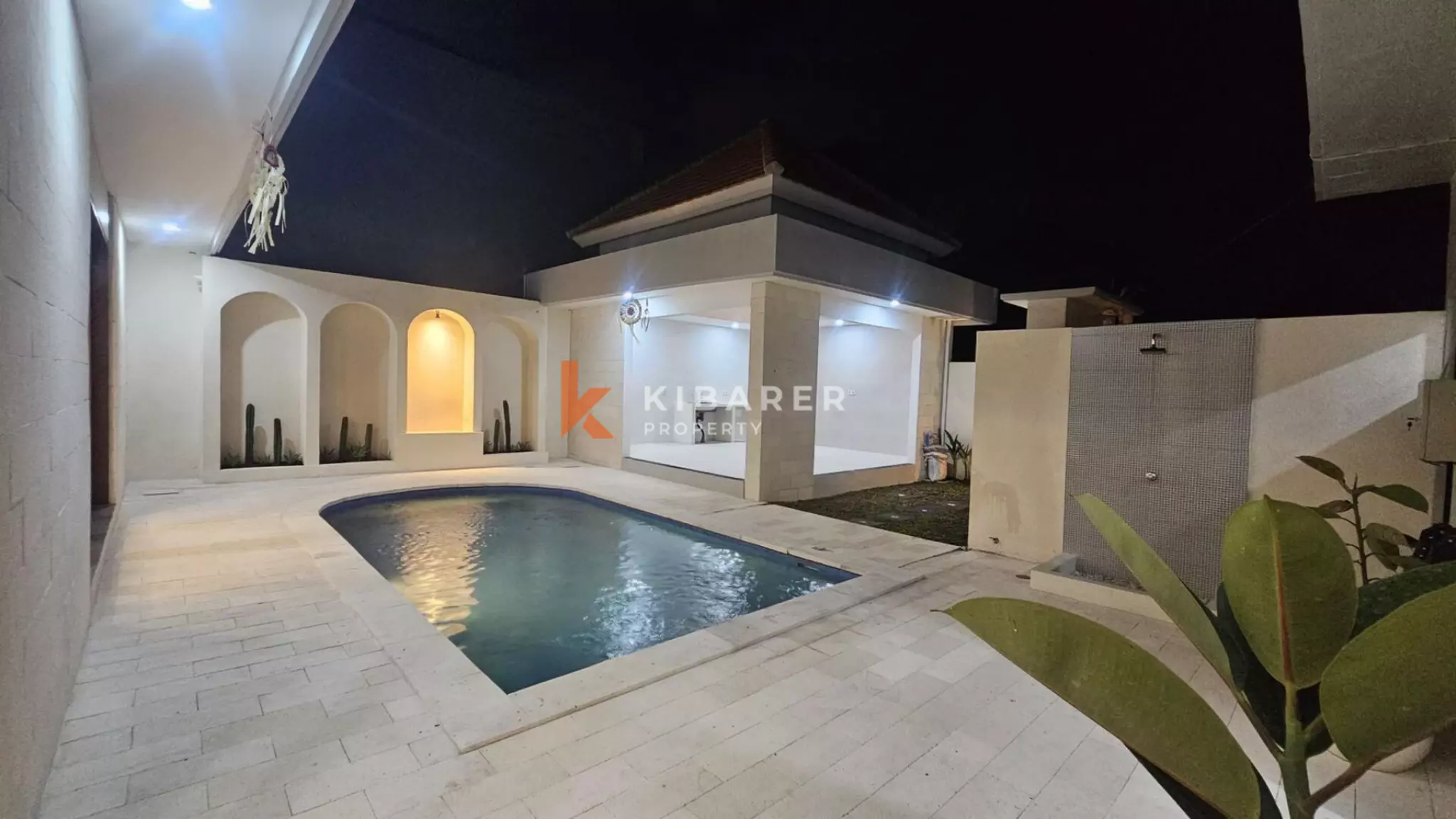 Charming Two-Bedroom Balinese-Style Unfurnished Villa with Private Pool in Seminyak (Minimum Three Years Rental)