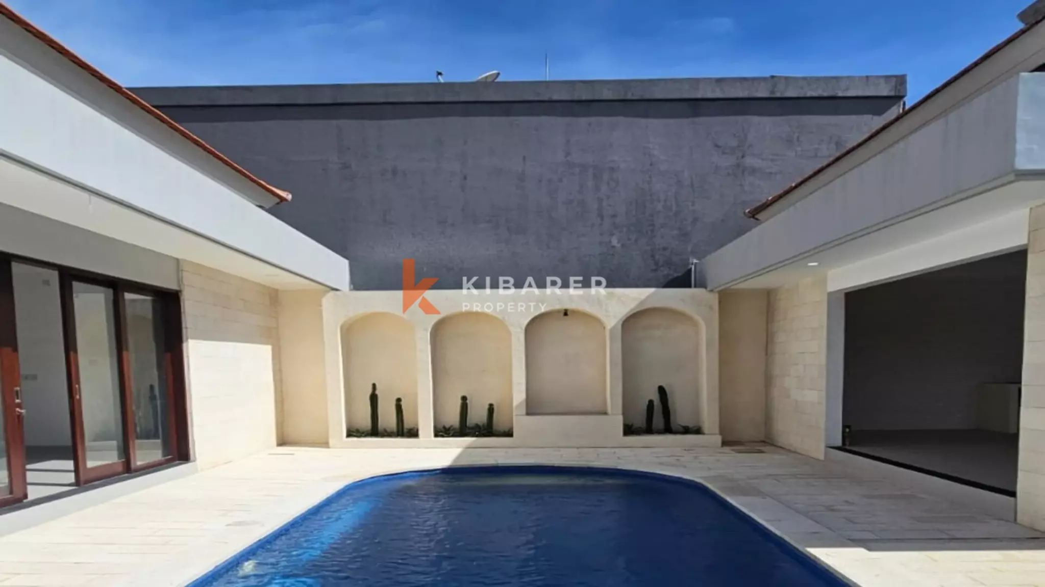 Charming Two-Bedroom Balinese-Style Unfurnished Villa with Private Pool in Seminyak (Minimum Three Years Rental)