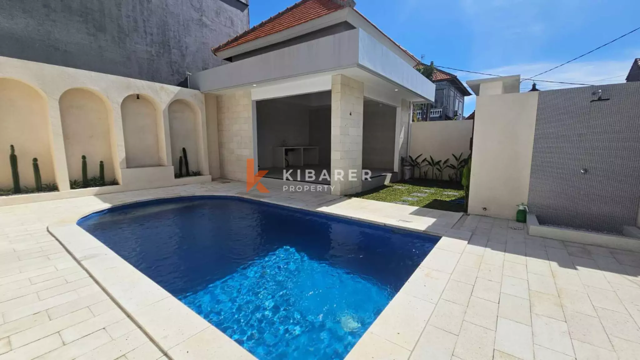 Charming Two-Bedroom Balinese-Style Unfurnished Villa with Private Pool in Seminyak (Minimum Three Years Rental)