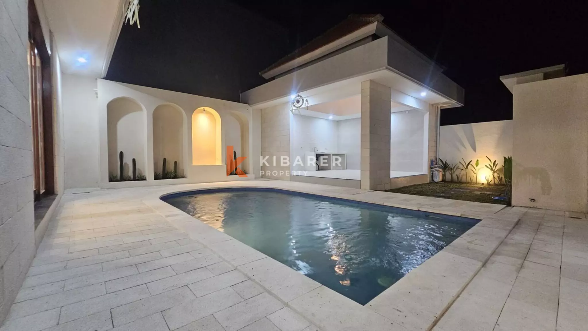 Charming Two-Bedroom Balinese-Style Unfurnished Villa with Private Pool in Seminyak (Minimum Three Years Rental)