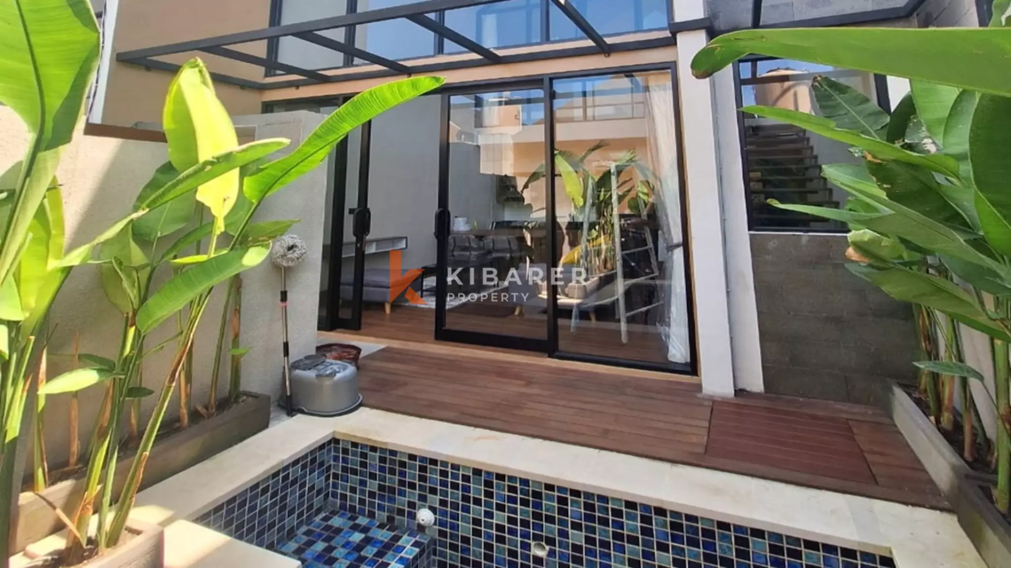 Villa Mezzanine Satu Kamar Tidur Bergaya dengan Kolam Renang Pribadi di Lokasi Utama Ungasan