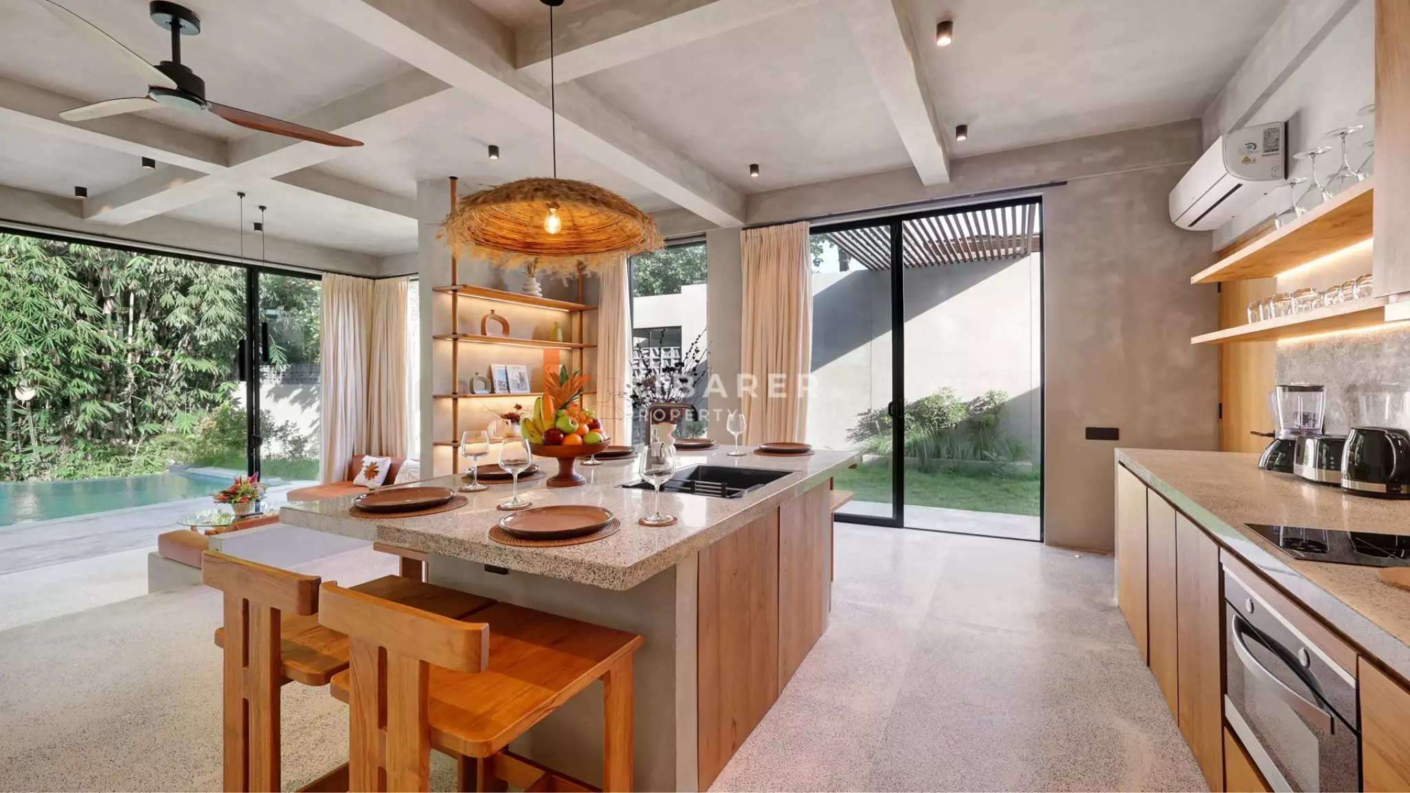 Contemporary Three-Bedroom Villa with Private Pool in Strategic Ubud Area