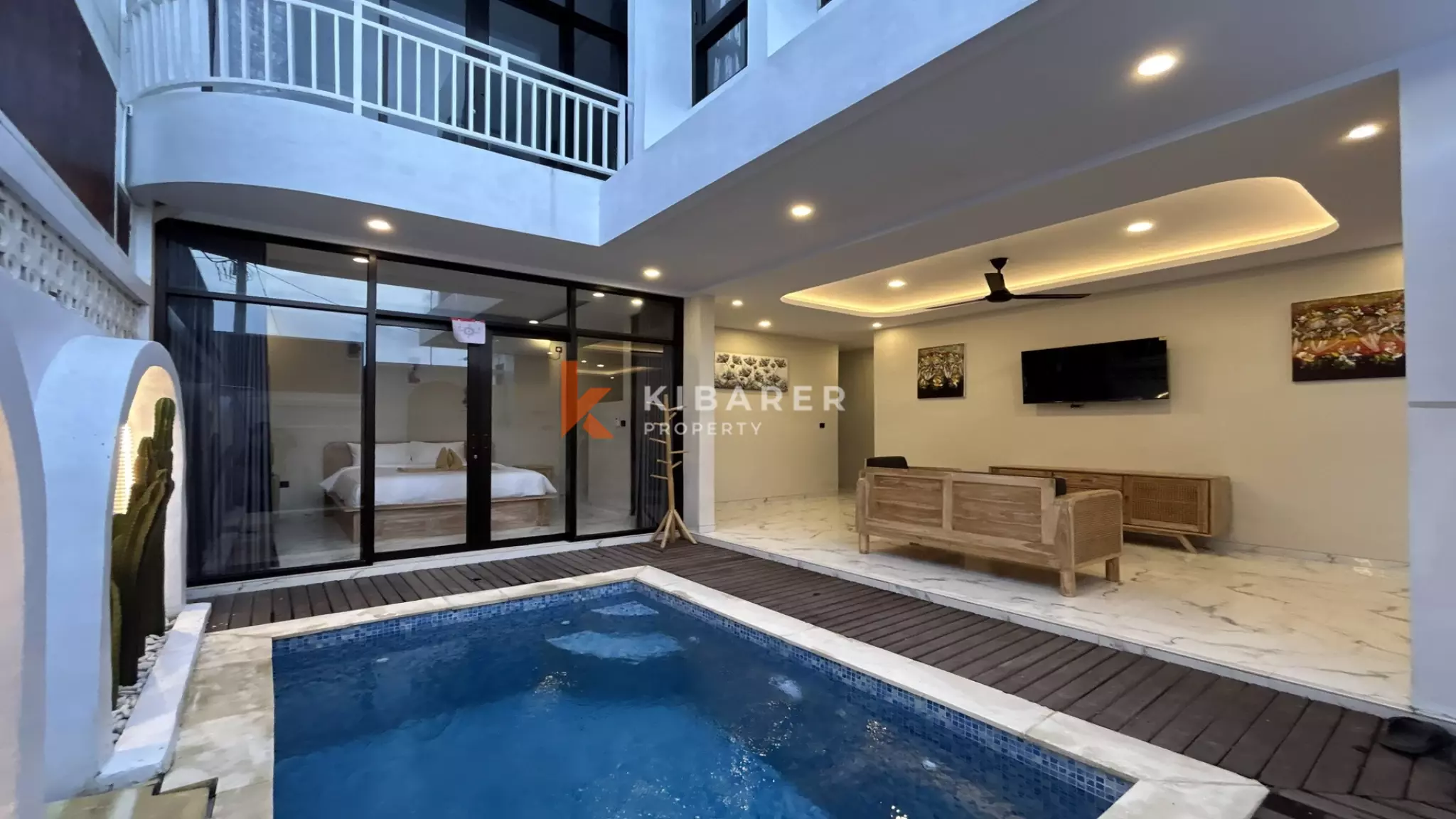 Stunning Two-Bedroom Open Living Concept Villa with Rooftop in Canggu