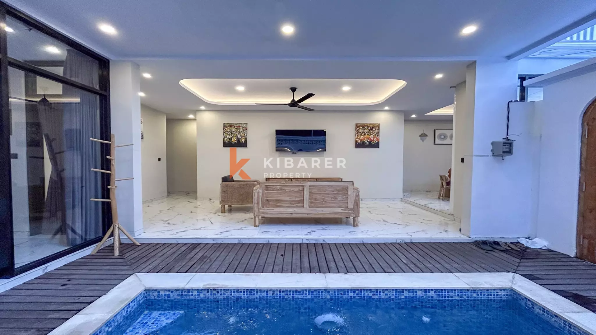 Stunning Two-Bedroom Open Living Concept Villa with Rooftop in Canggu