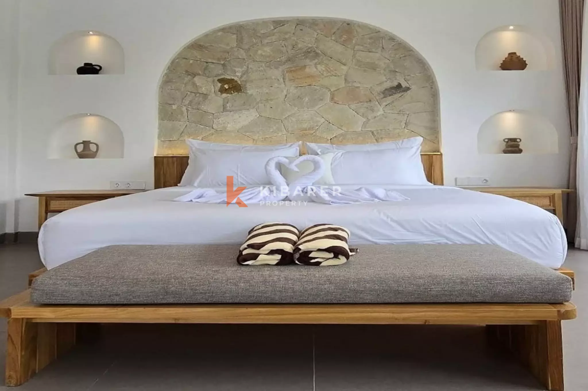 Vila Minimalis Mediterania Satu Kamar Tidur di Canggu (Tersedia mulai 2 Januari 2026)