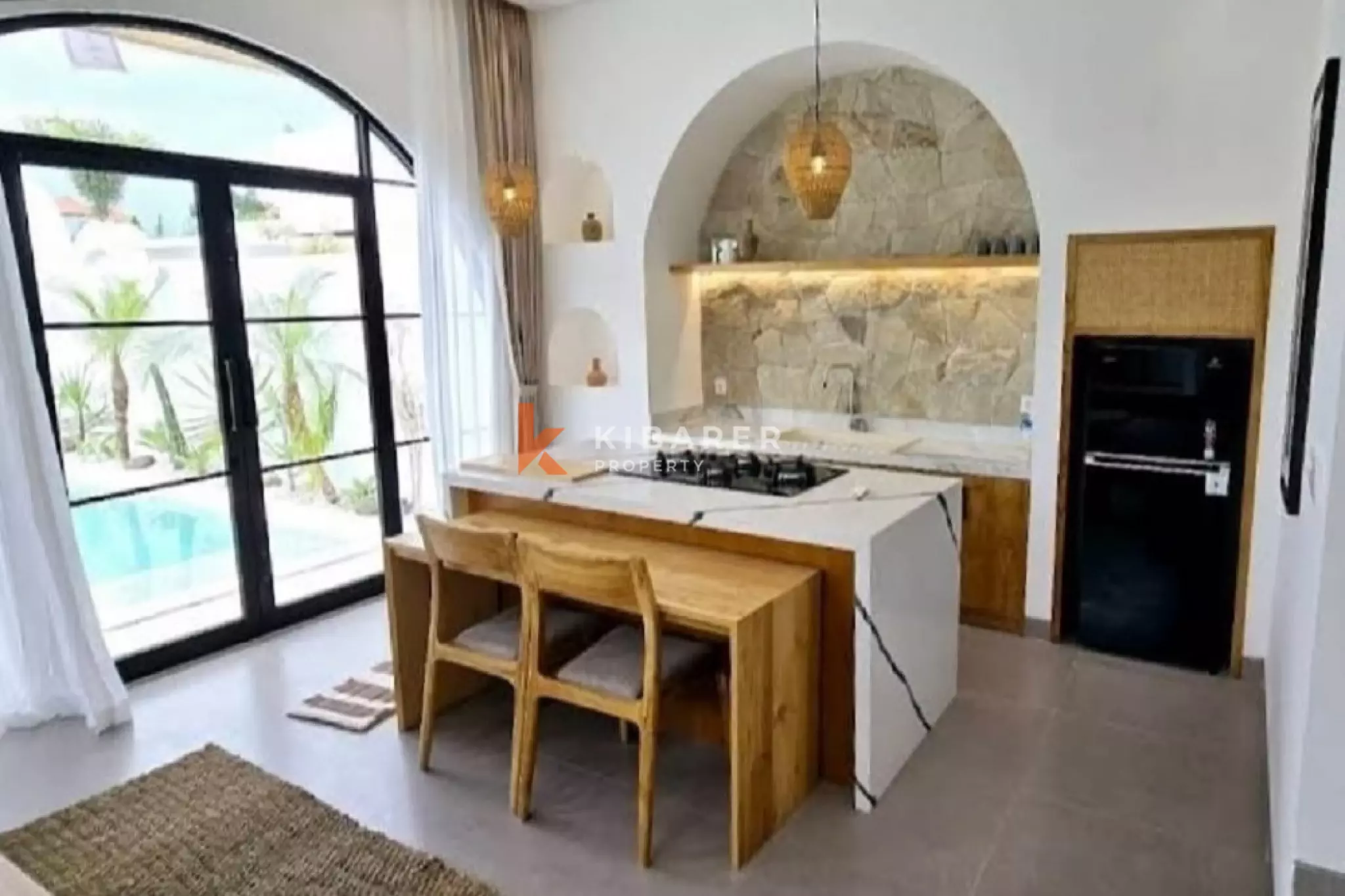 Vila Minimalis Mediterania Satu Kamar Tidur di Canggu (Tersedia mulai 2 Januari 2026)