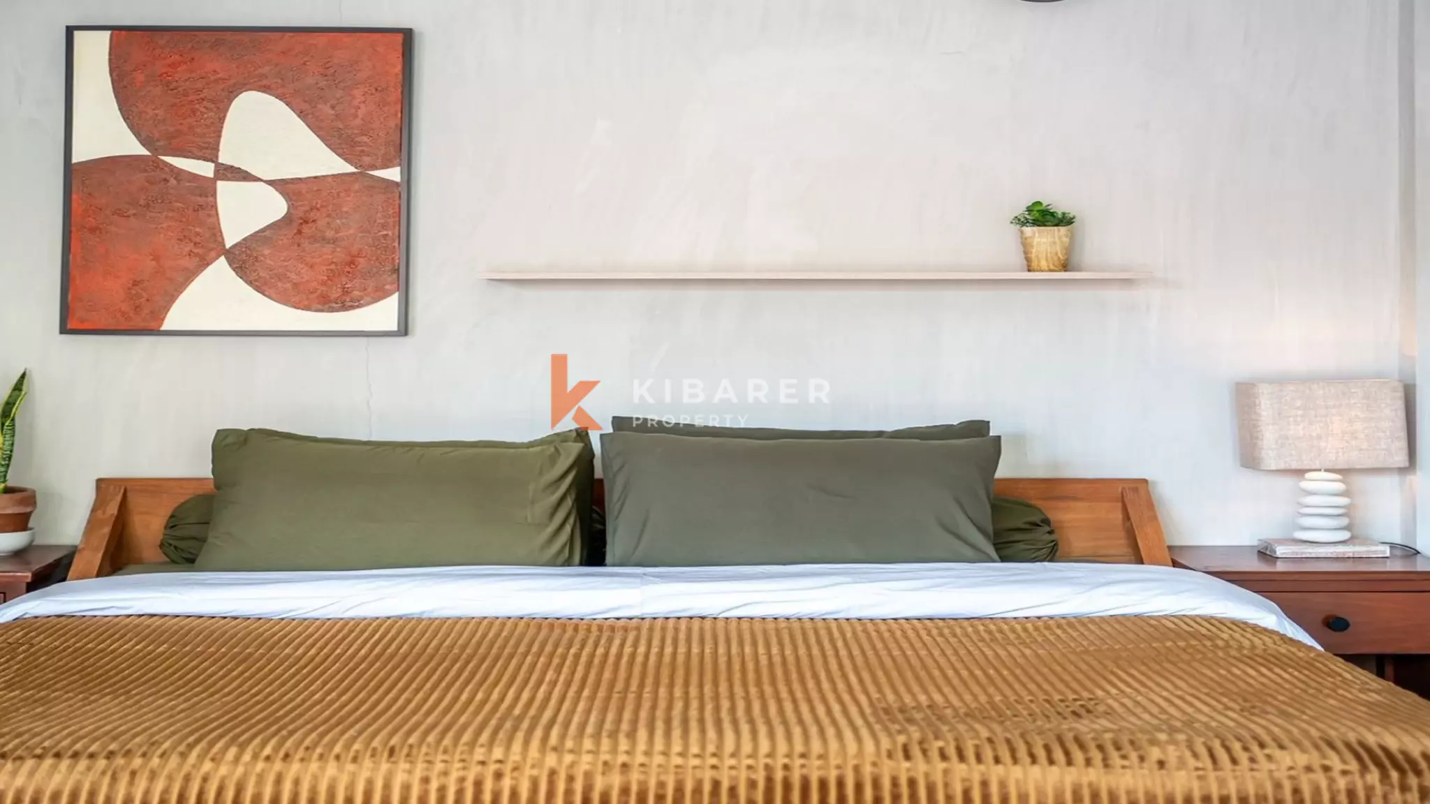 Hunian Keluarga yang Nyaman: Vila Tiga Kamar Tidur dengan Ruang Tamu Terbuka di Umalas