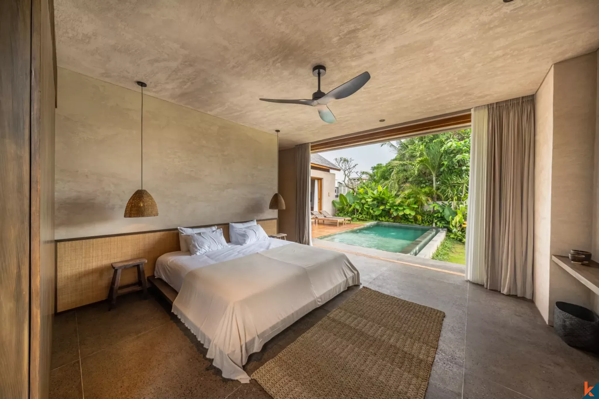 Serene two bedroom leasehold property with ricefield view in Seseh