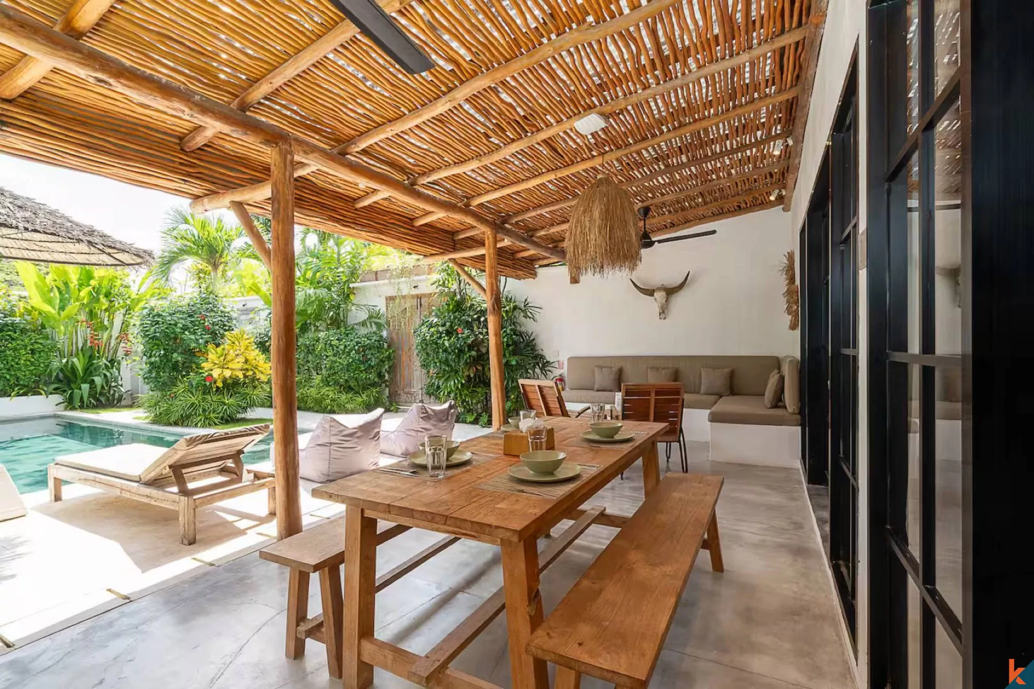 Villa de deux chambres à louer à quelques pas de la plage à Nyanyi