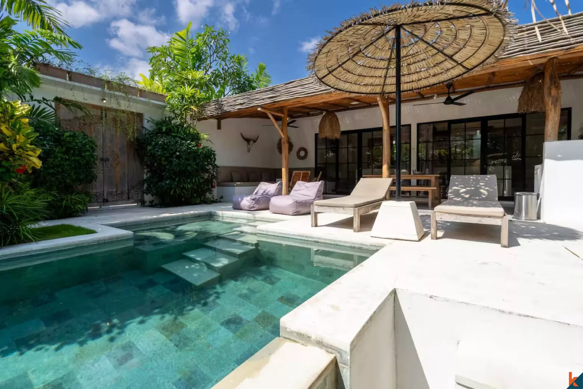 Villa de deux chambres à louer à quelques pas de la plage à Nyanyi