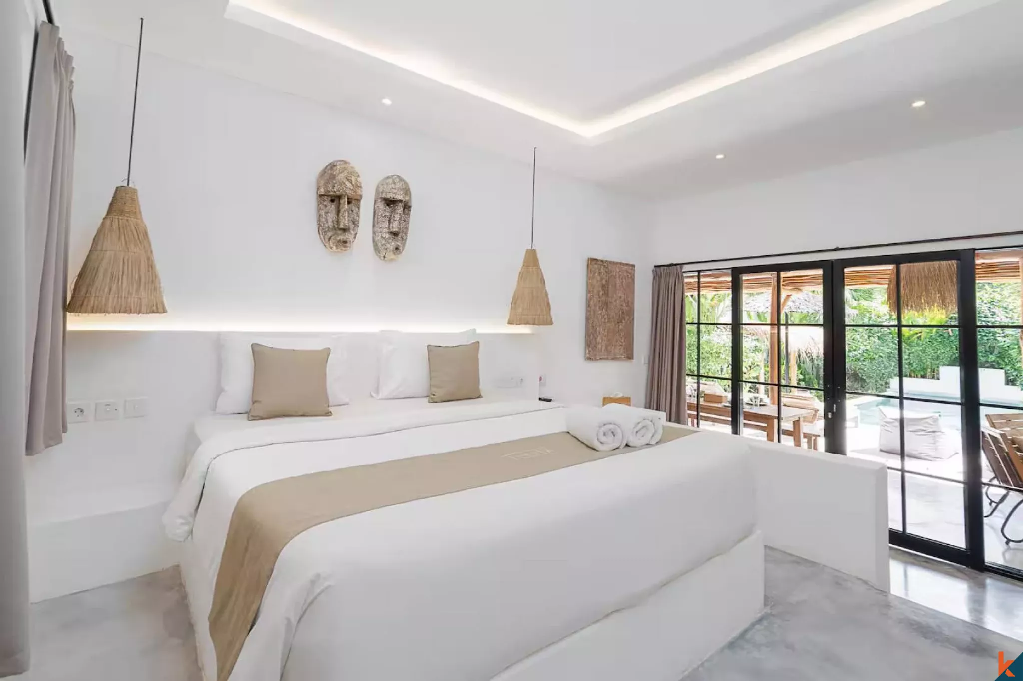 Villas jumelées tropicales modernes à louer à proximité de la plage à Nyanyi