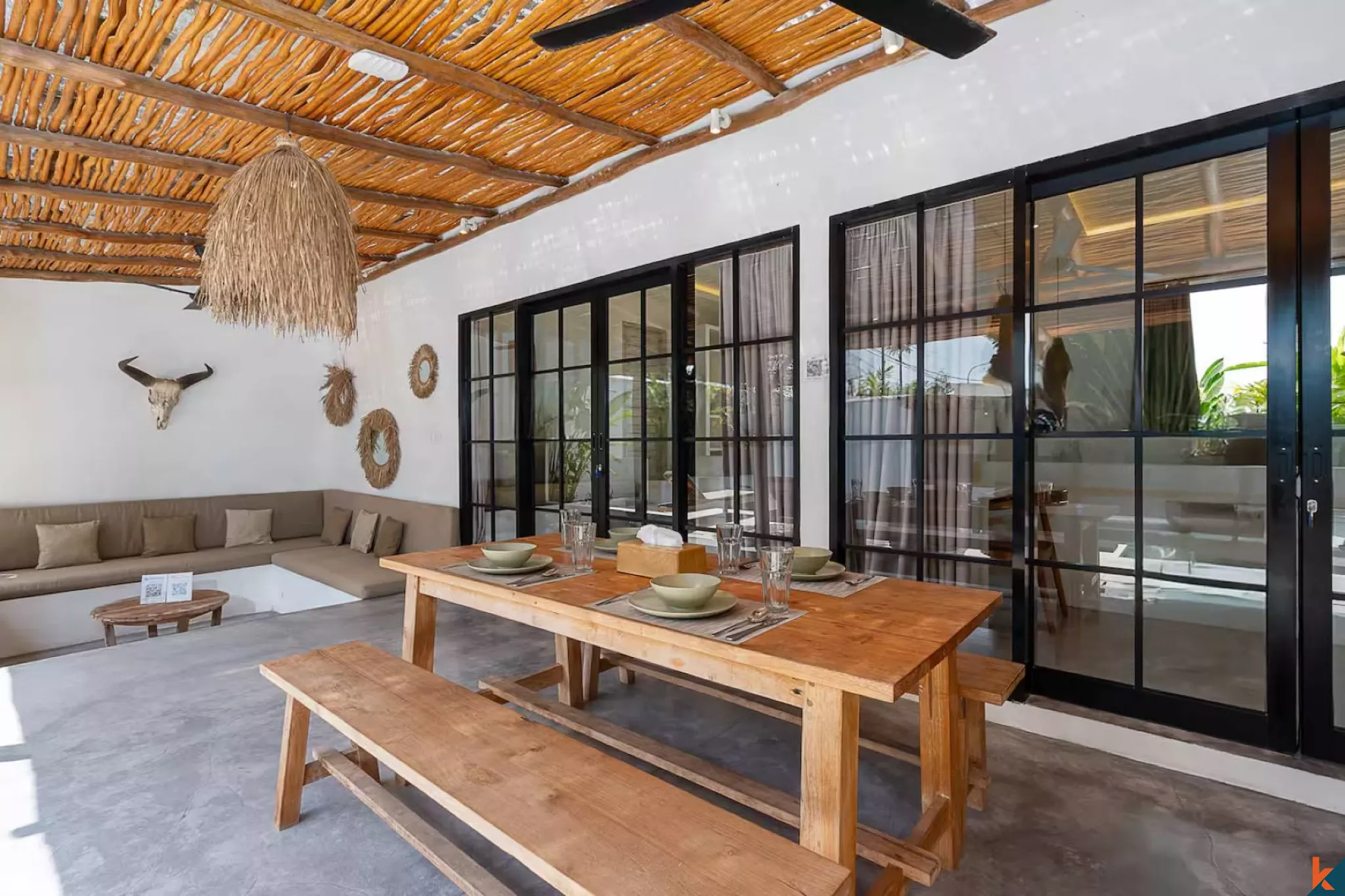 Villas jumelées tropicales modernes à louer à proximité de la plage à Nyanyi