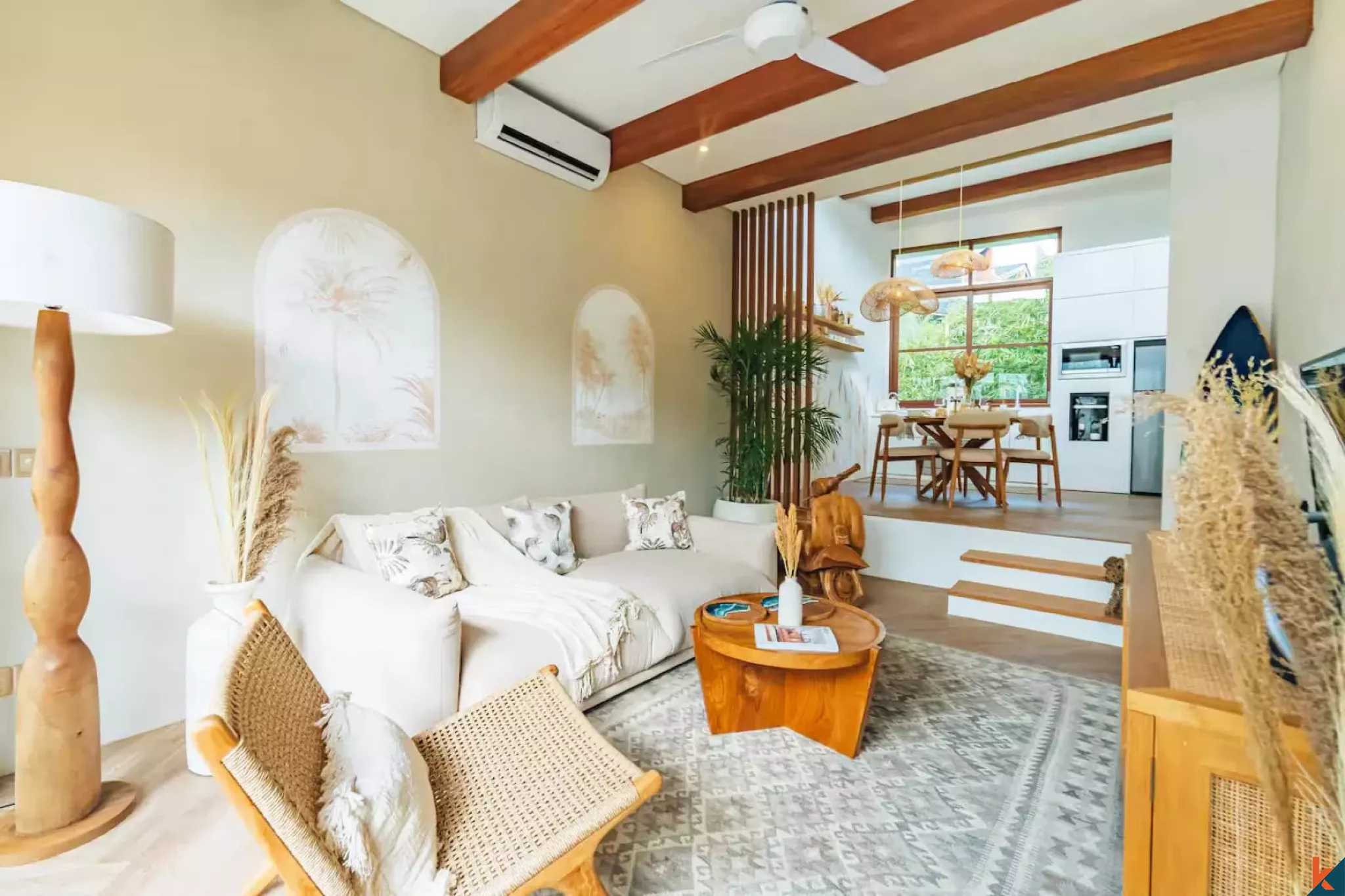 Tropical Haven One Bedroom Leasehold Villa Walking Distance to the Beach in Canggu