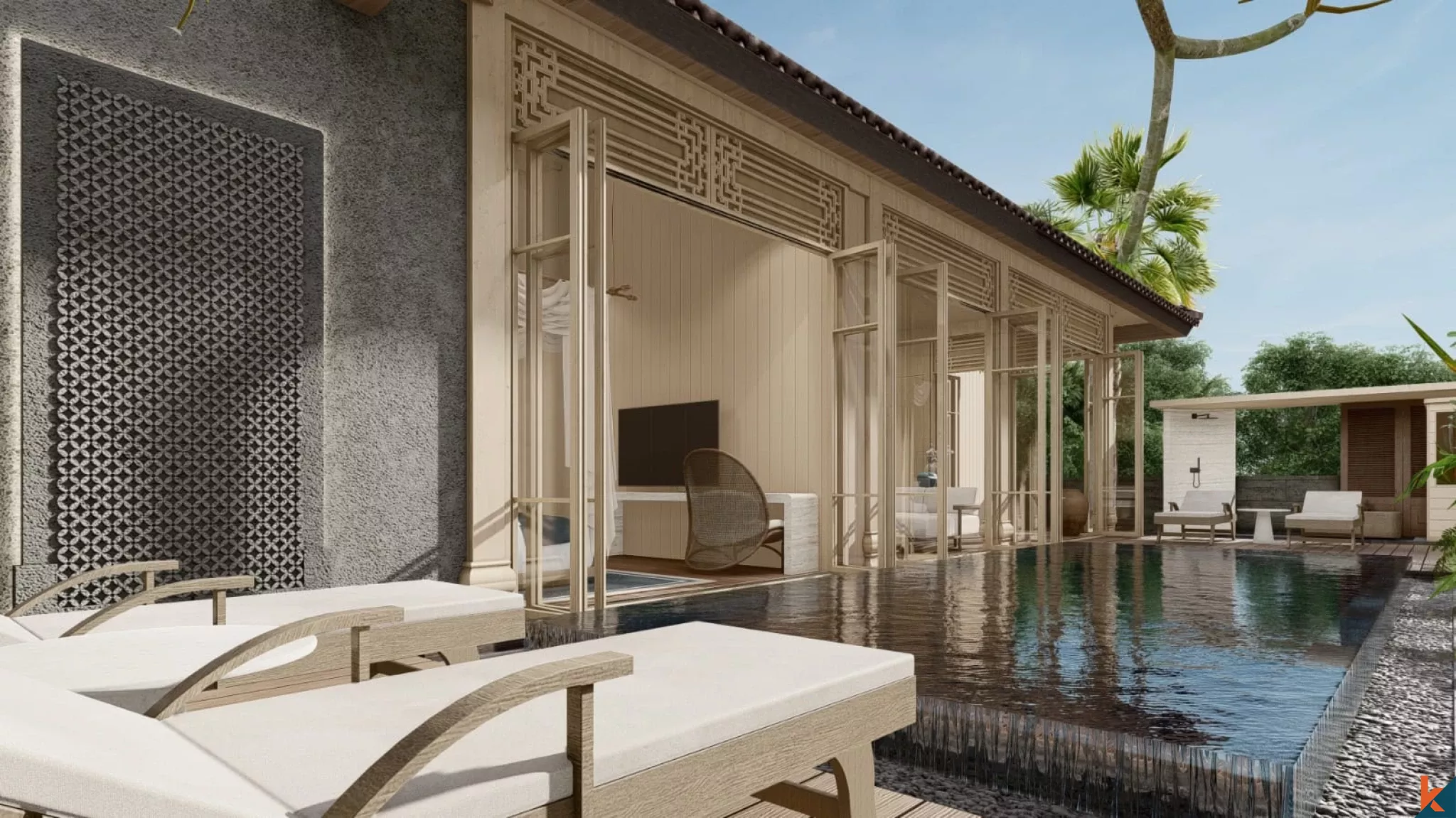 Upcoming Heritage Timber Pavilion Residence in Berawa