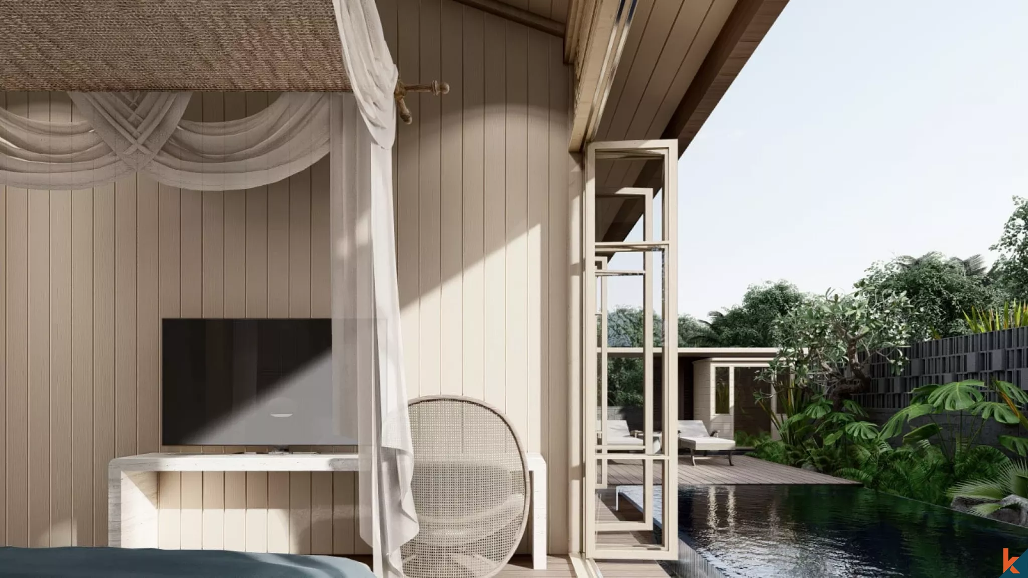 Upcoming Heritage Timber Pavilion Residence in Berawa