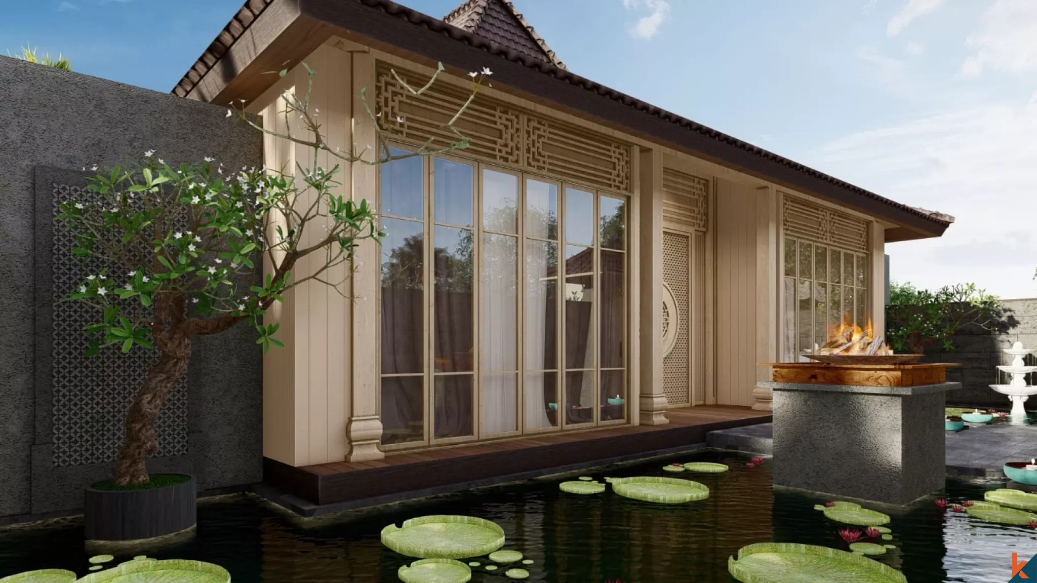 Upcoming Heritage Timber Pavilion Residence in Berawa