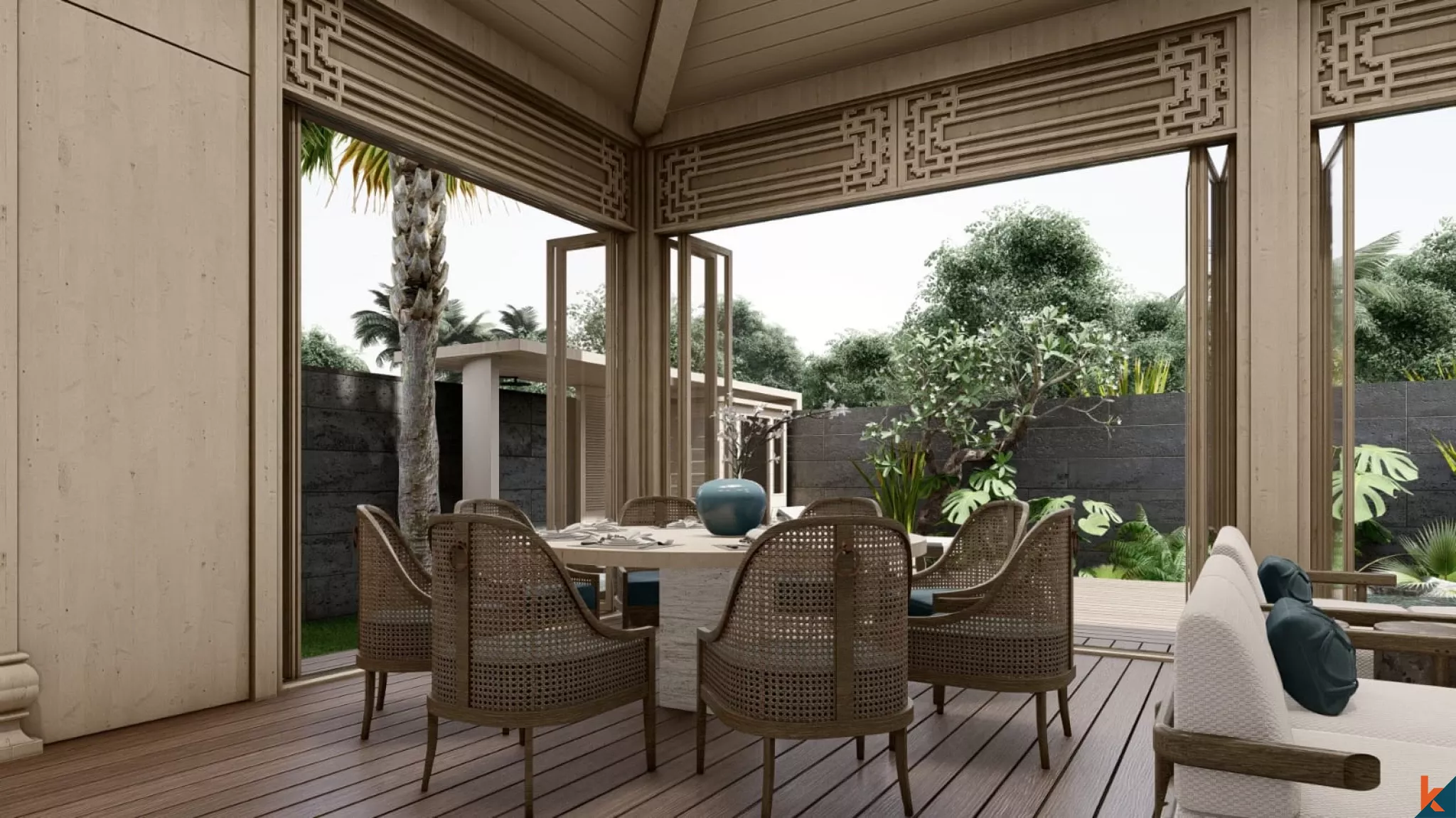 Upcoming Heritage Timber Pavilion Residence in Berawa