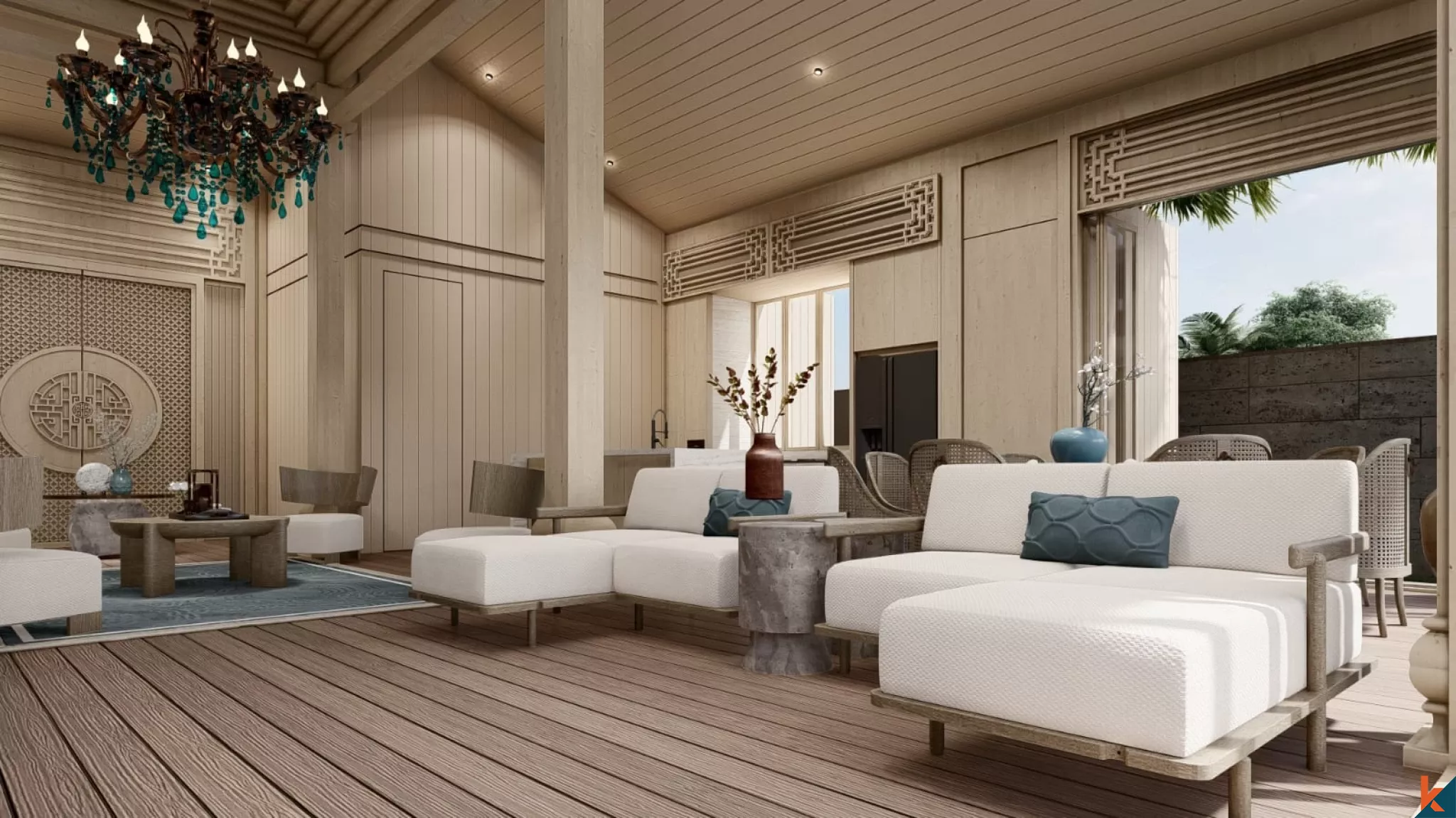 Upcoming Heritage Timber Pavilion Residence in Berawa