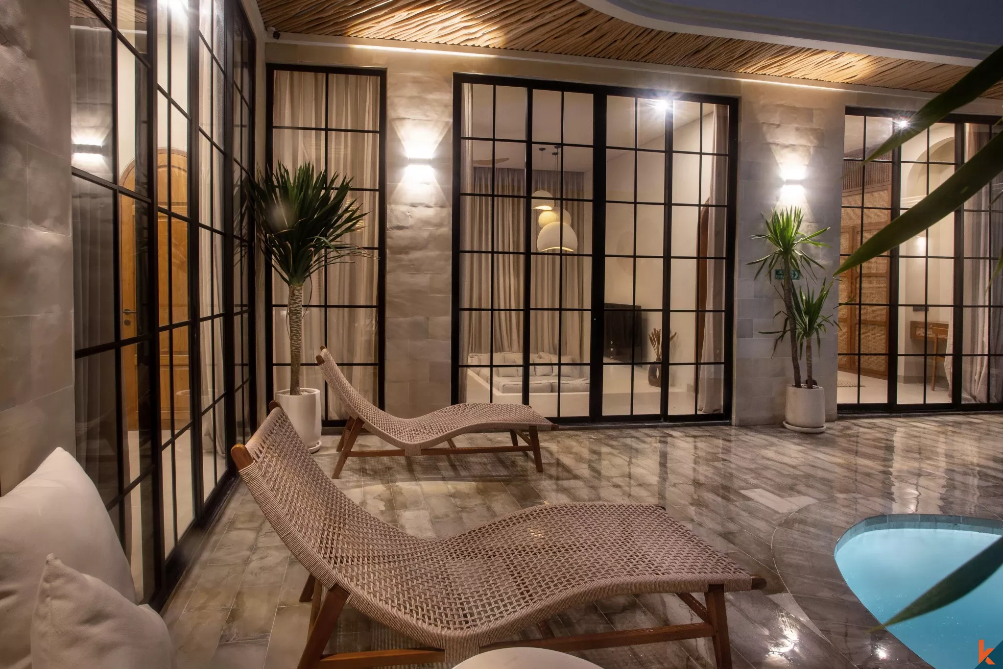 Vila Pribadi Elegan 2 Kamar Tidur dengan Kolam Renang di Cemagi yang Tenang