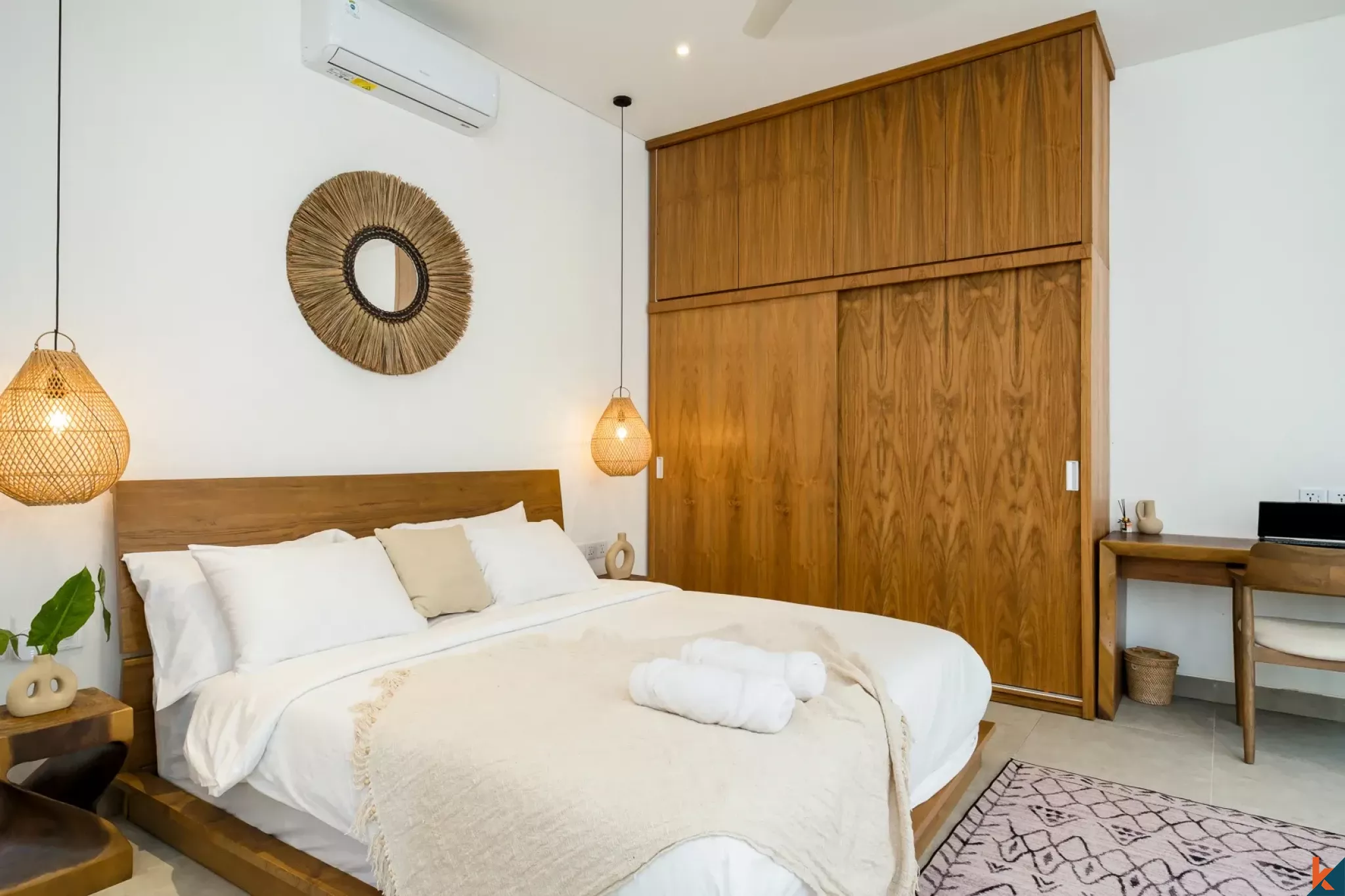 Vila sewa dua kamar tidur yang stylish dan baru di Ungasan