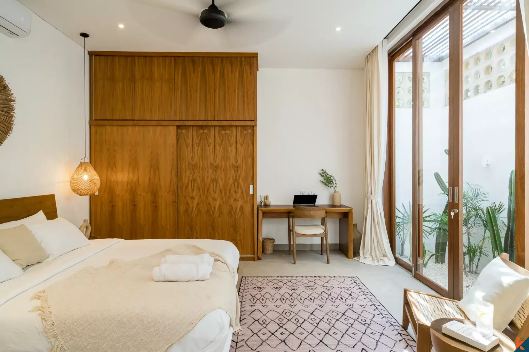 Vila sewa dua kamar tidur yang stylish dan baru di Ungasan