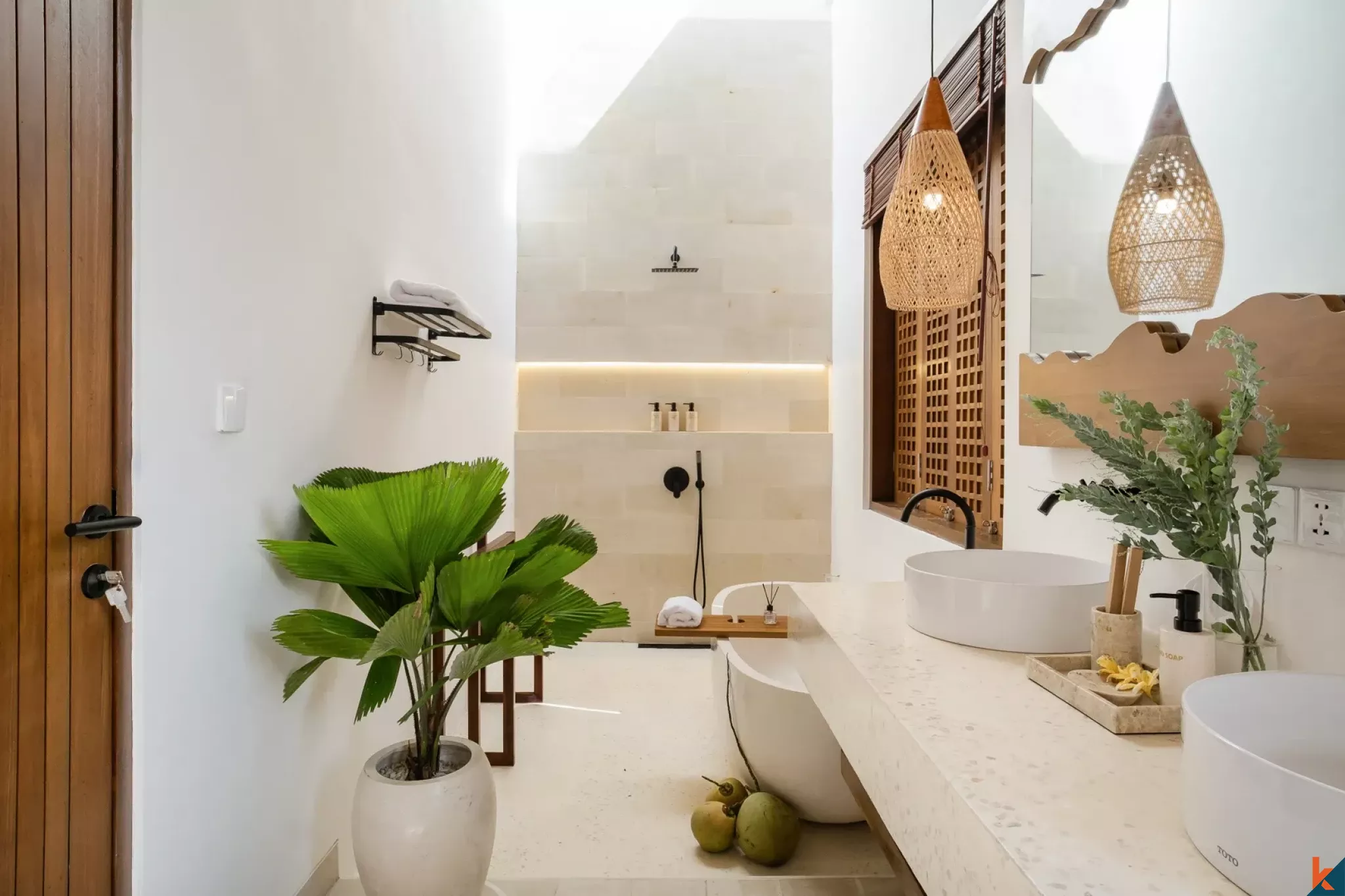 Vila sewa dua kamar tidur yang stylish dan baru di Ungasan