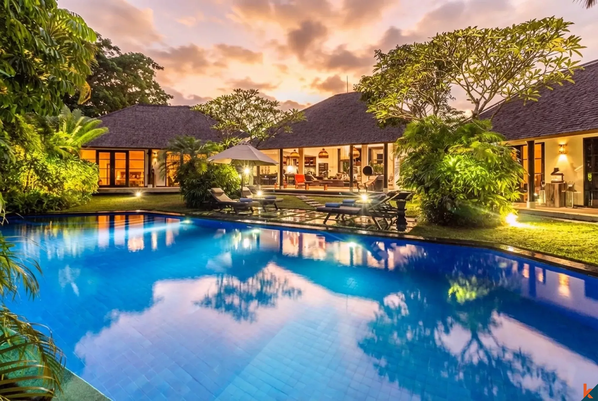 Vila Cantik 4 Kamar Tidur Hak Milik Dijual di Umalas