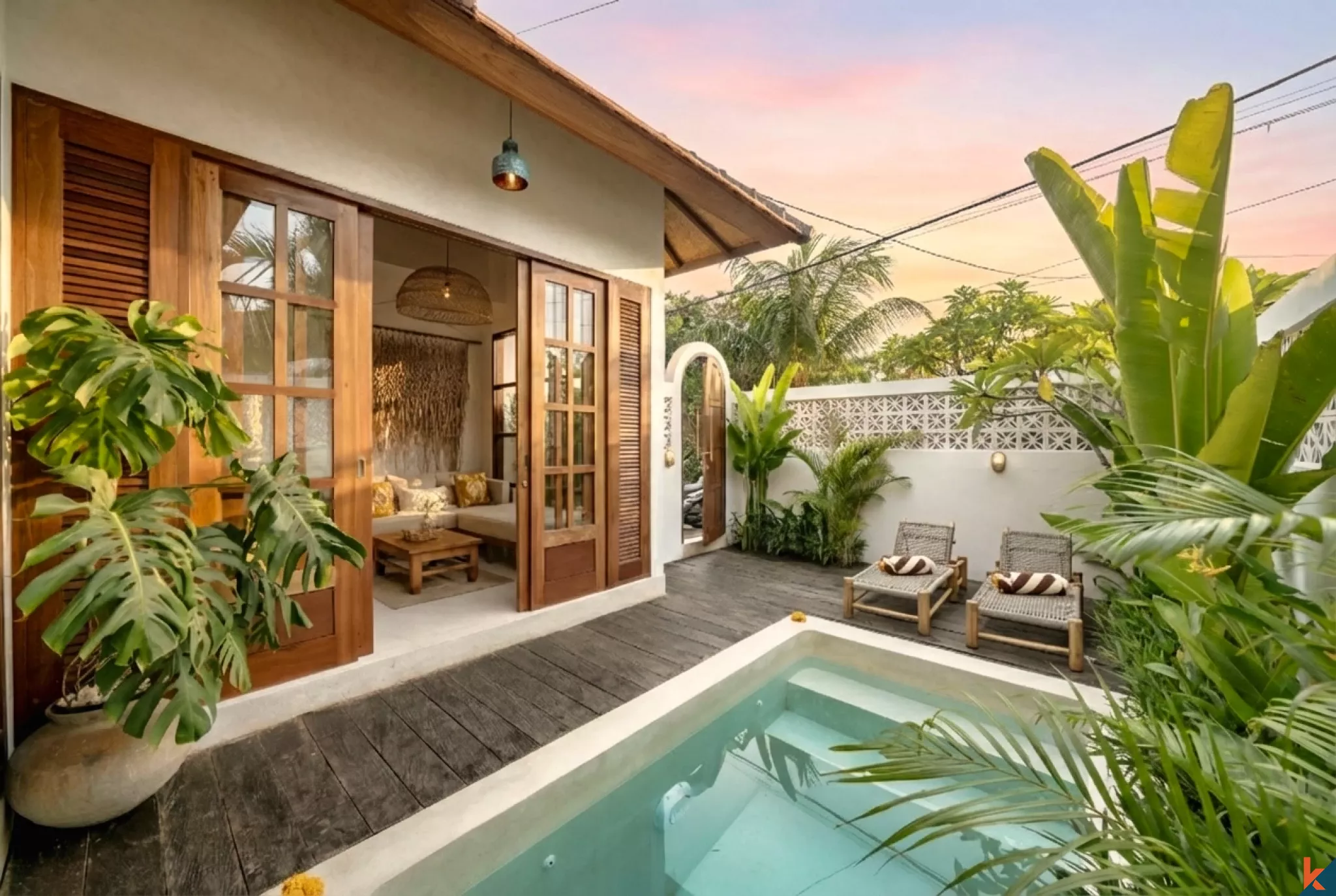 Beautiful One Bedroom Leasehold ROI Villa in Kedungu