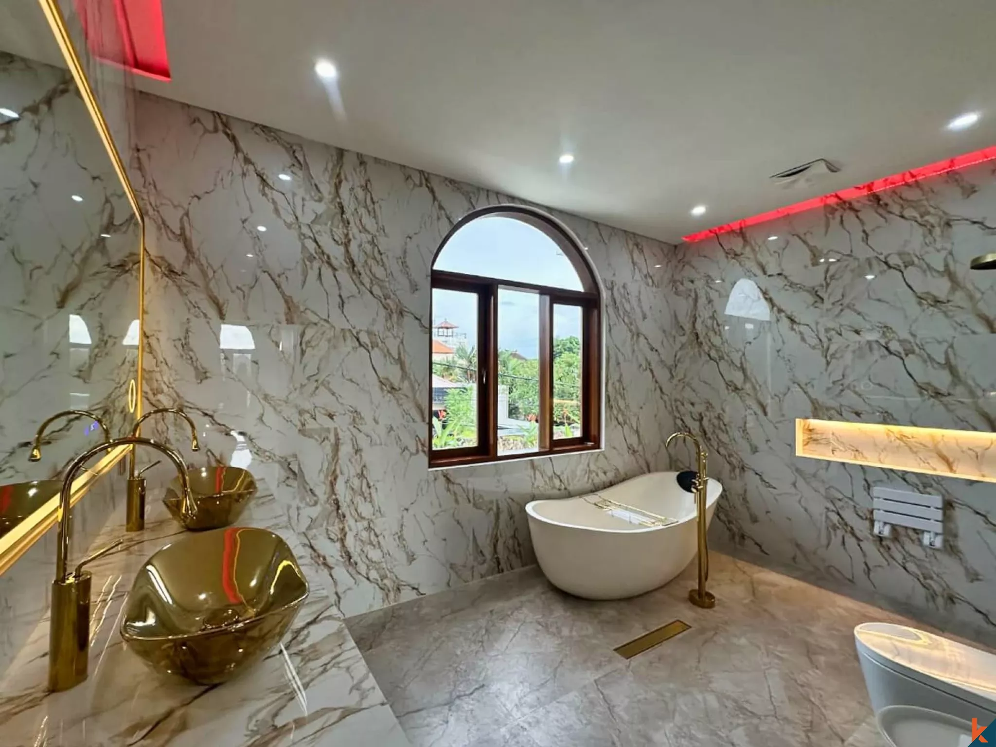 Villa modern hak milik dengan smart system untuk dijual di Jimbaran