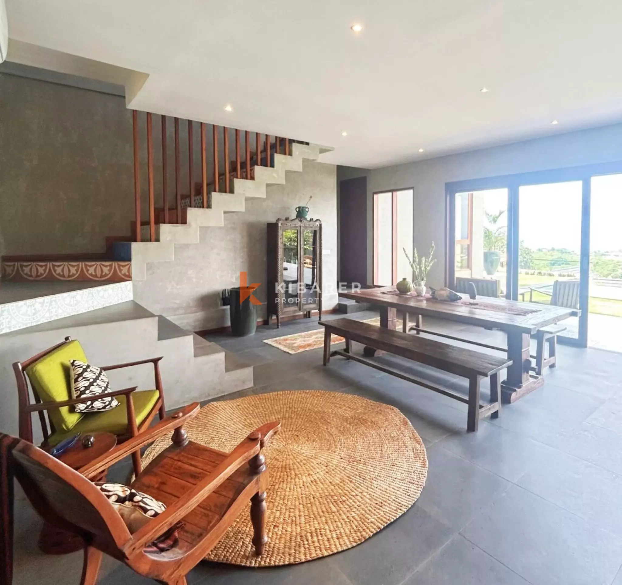 Vila Premium Tiga Kamar Tidur dengan Pemandangan Laut dan Taman Pribadi di Uluwatu