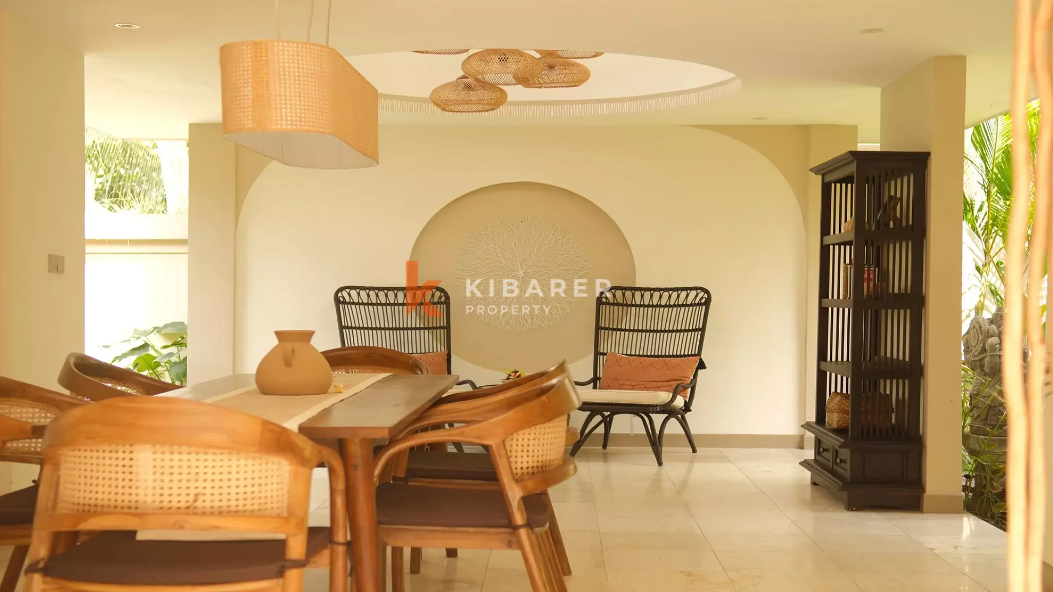 Serene Two-Bedroom Pool Villa in Ubud with Open Living and Tropical Garden