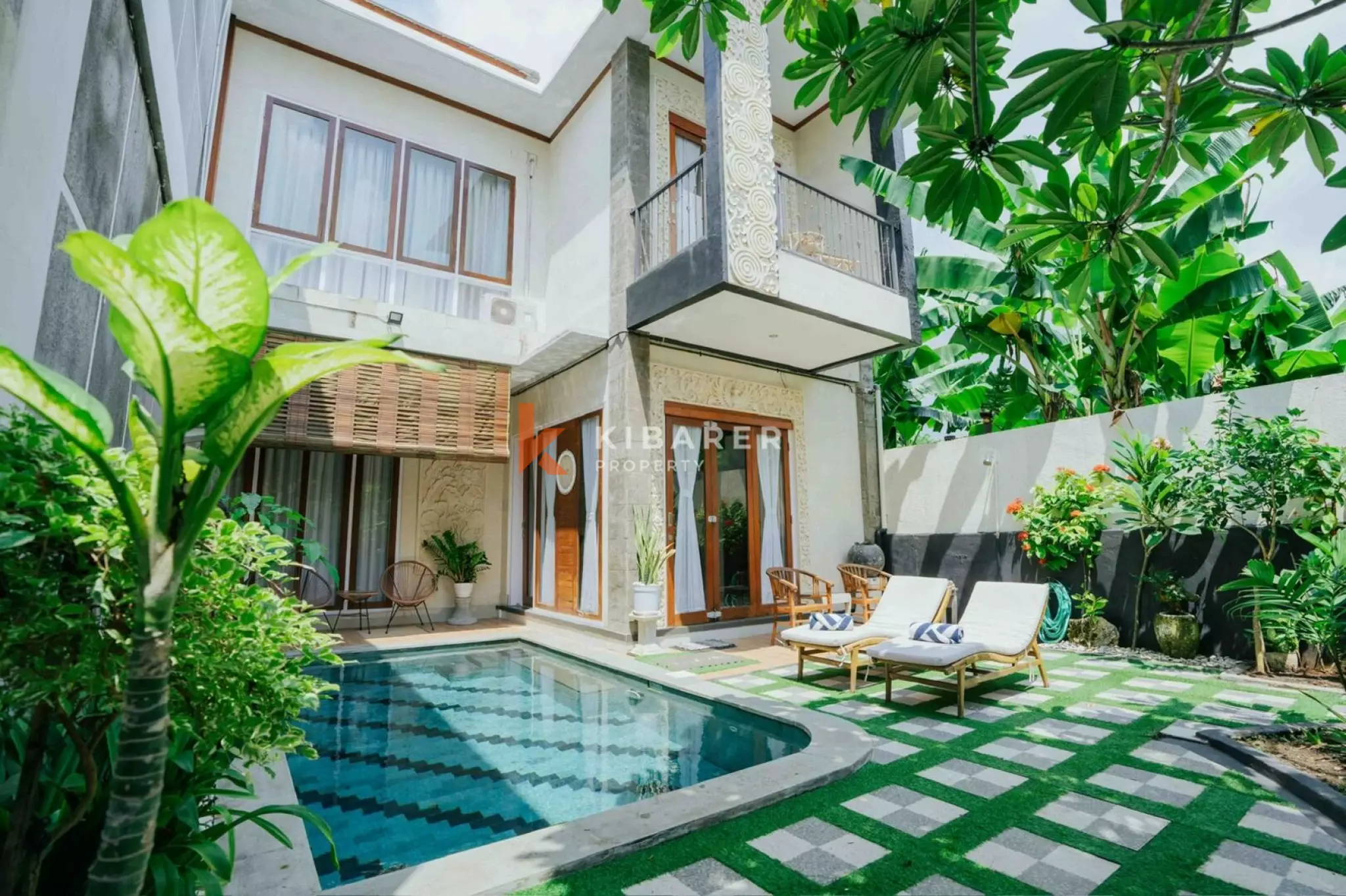 Villa 2 chambres sécurisée – À 10 minutes à pied de la plage Double Six – Seminyak