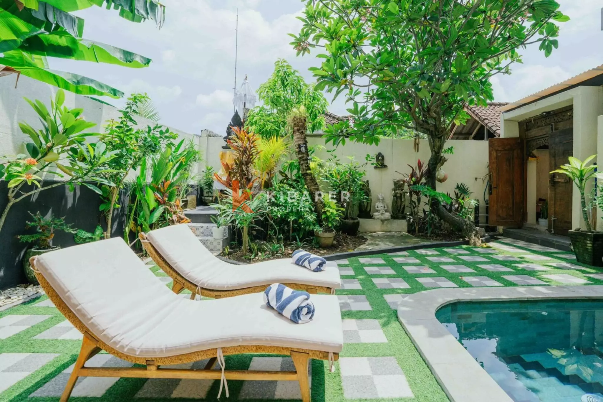 Villa 2 chambres sécurisée – À 10 minutes à pied de la plage Double Six – Seminyak