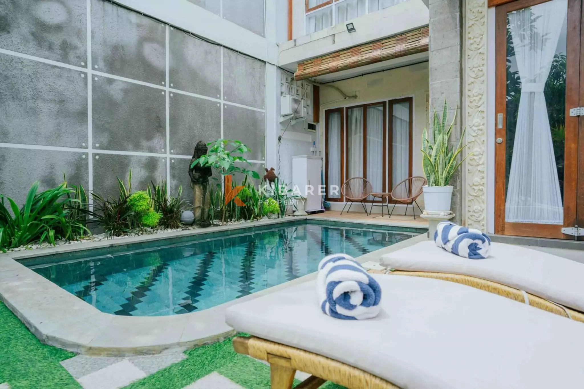 Villa 2 chambres sécurisée – À 10 minutes à pied de la plage Double Six – Seminyak