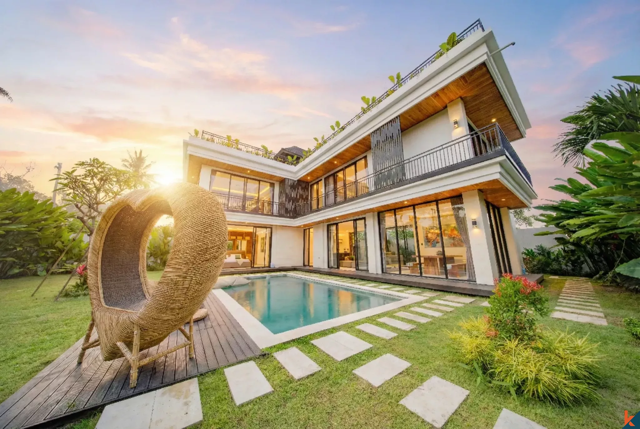 Dijual perumahan hak milik bertingkat lima kamar tidur baru di Ubud