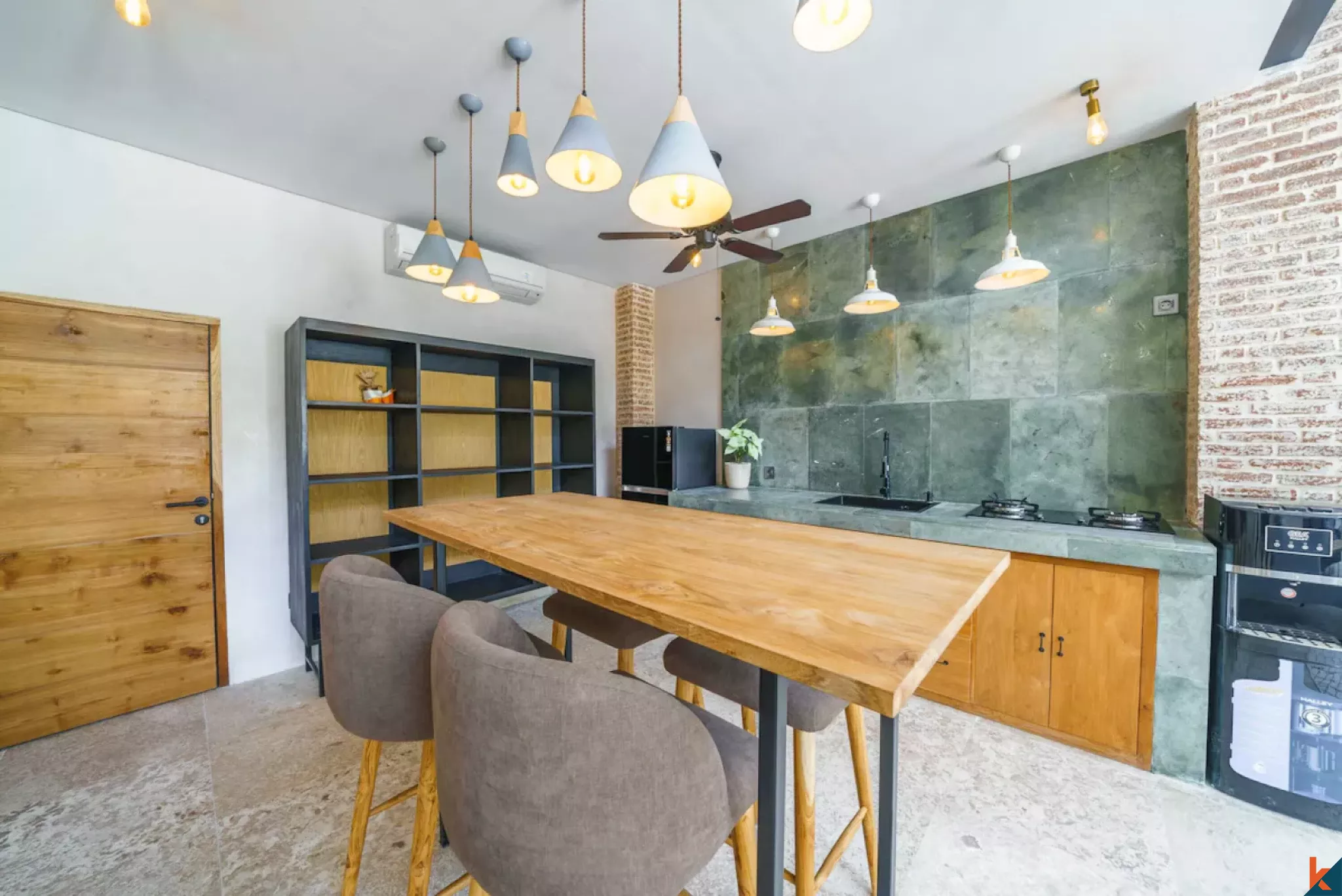 Superbe villa d'une chambre à coucher en location à Pererenan, quartier branché