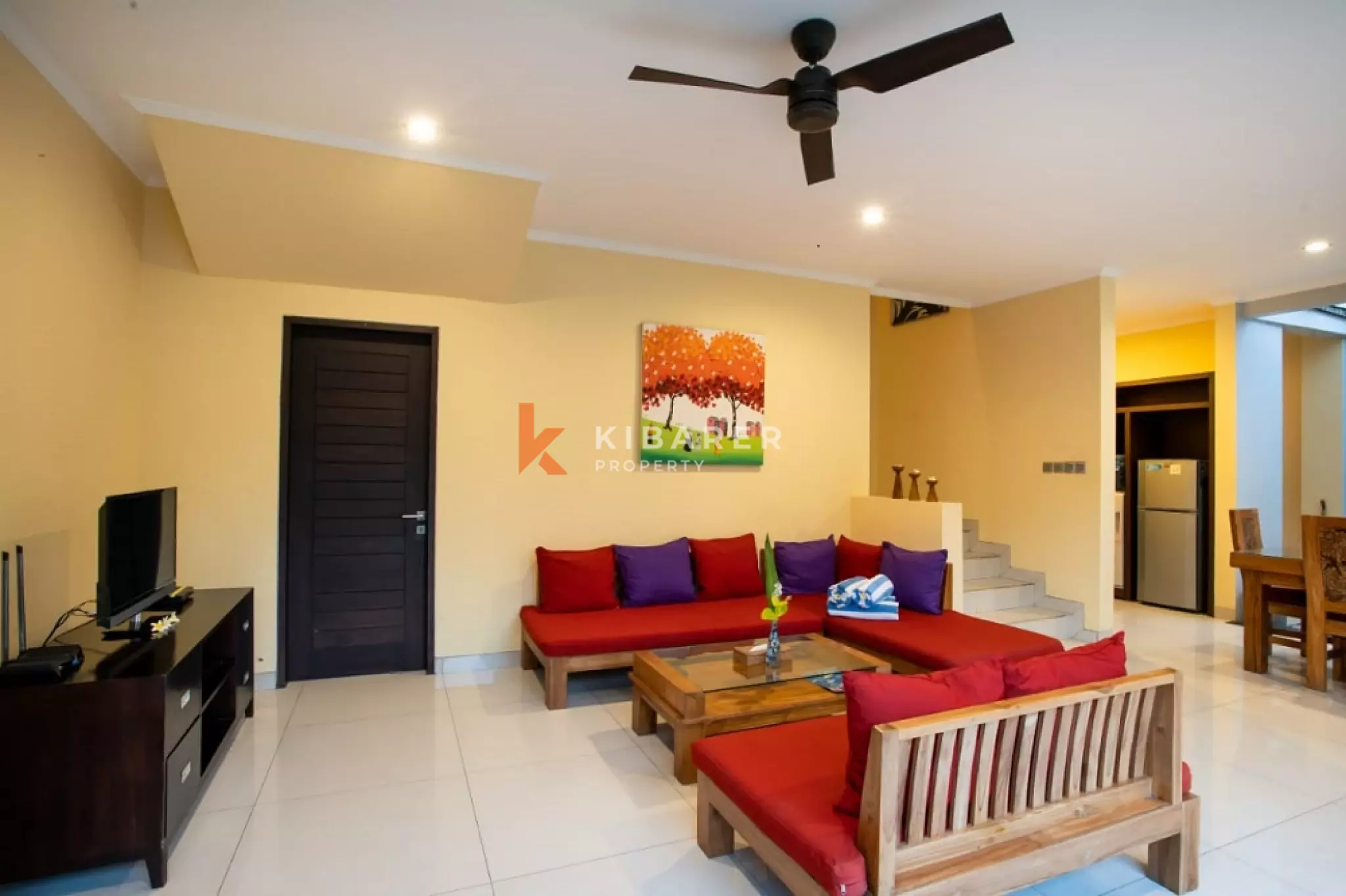 Villa intemporelle de deux chambres avec espace de vie ouvert à Seminyak