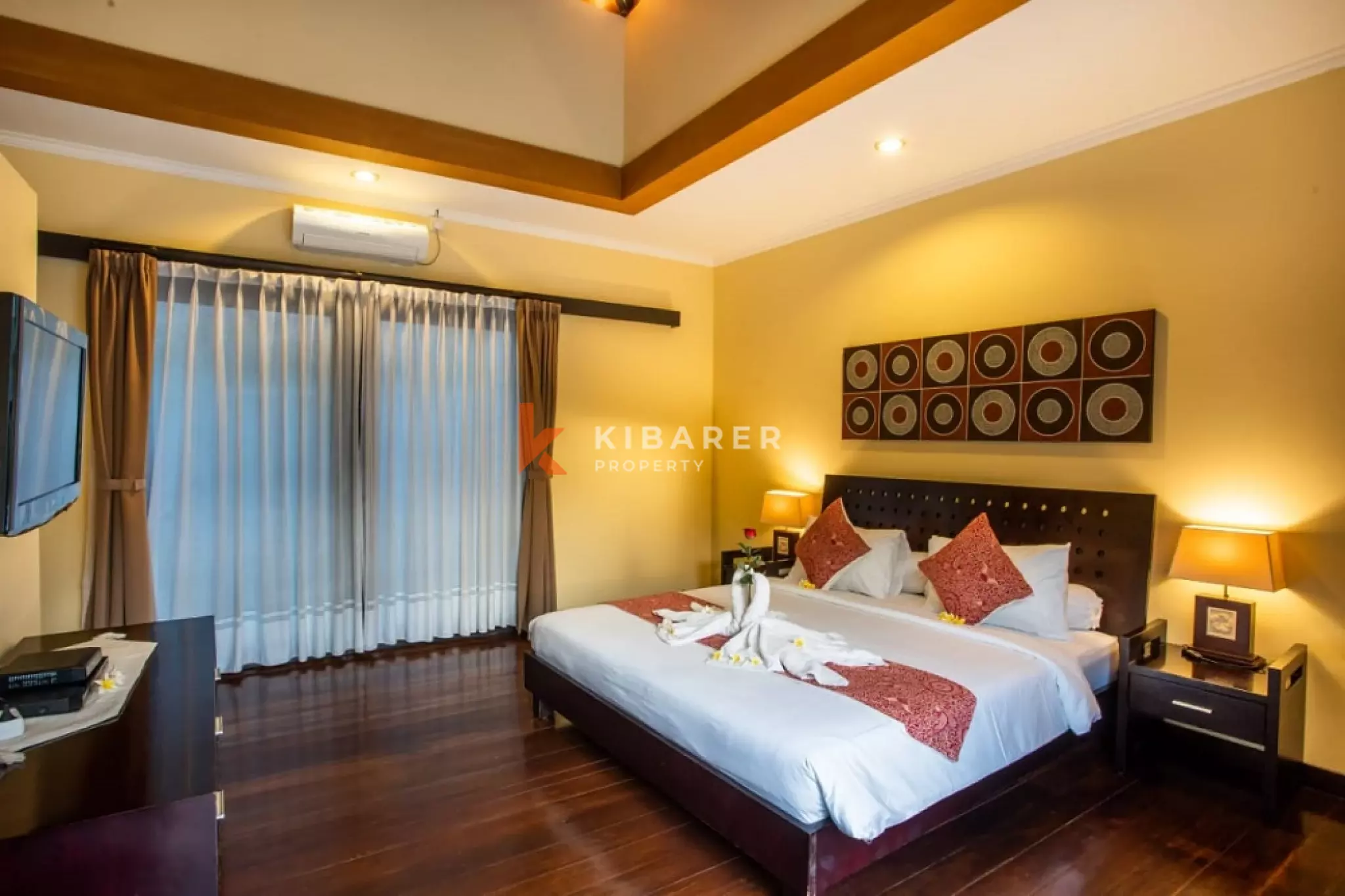 Villa intemporelle de deux chambres avec espace de vie ouvert à Seminyak