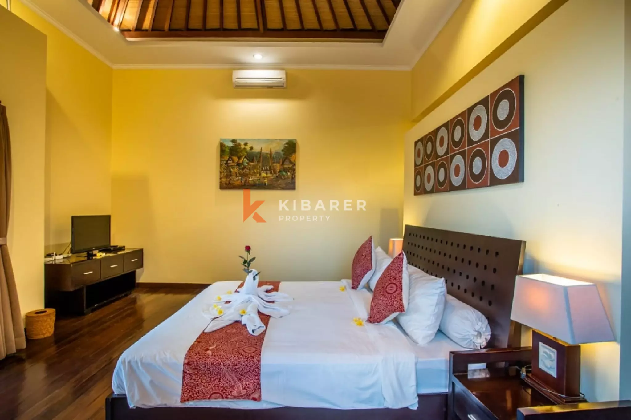 Villa intemporelle de deux chambres avec espace de vie ouvert à Seminyak