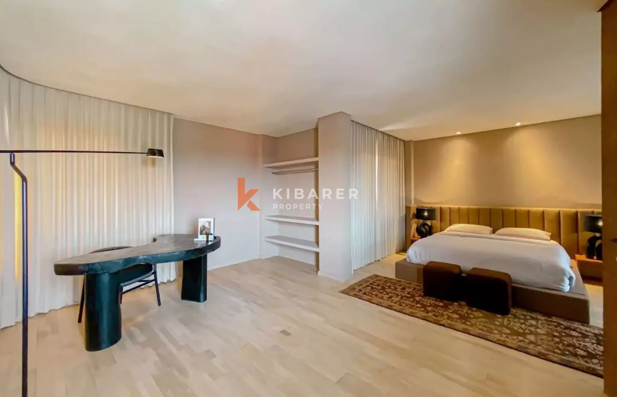 Luxueuse villa de trois chambres, joyau architectural inspiré du Wabi-Sabi, au cœur de Berawa