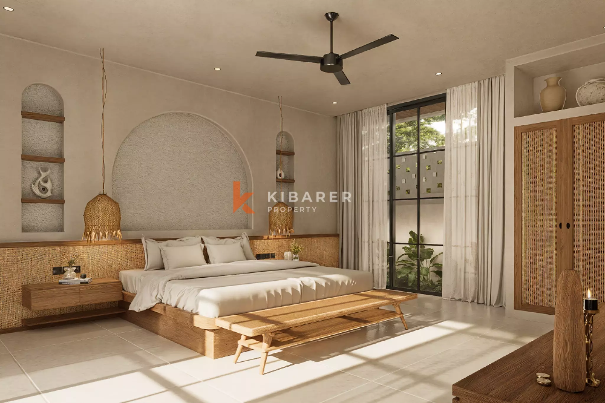 Villa Mewah Satu Lantai dengan Empat Kamar Tidur yang Langka di Lokasi Strategis Canggu (TERSEDIA PERTENGAHAN FEBRUARI 2026)