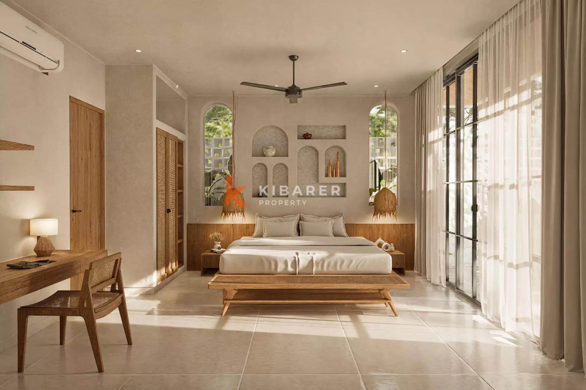 Villa Mewah Satu Lantai dengan Empat Kamar Tidur yang Langka di Lokasi Strategis Canggu (TERSEDIA PERTENGAHAN FEBRUARI 2026)