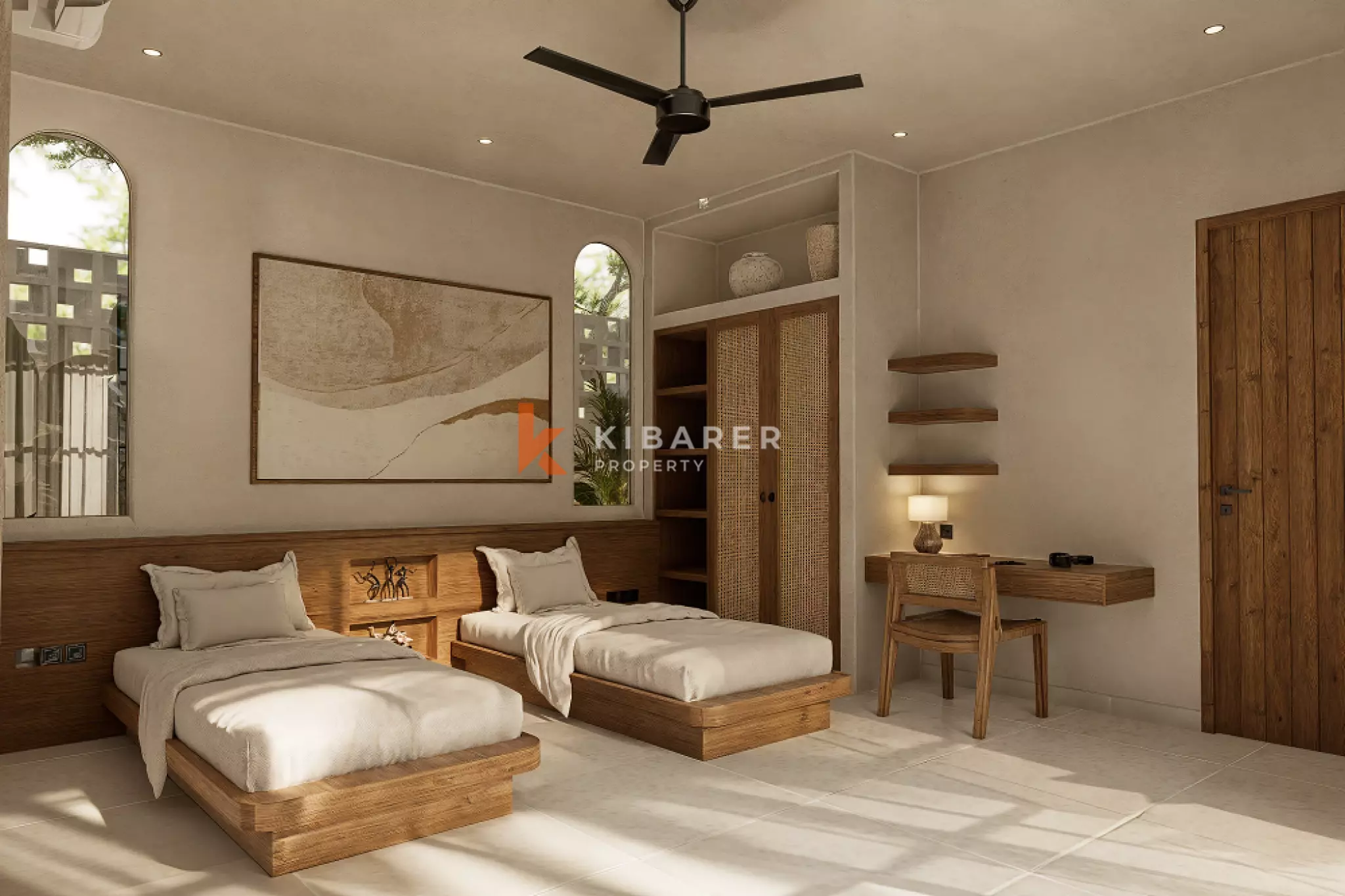 Villa Mewah Satu Lantai dengan Empat Kamar Tidur yang Langka di Lokasi Strategis Canggu (TERSEDIA PERTENGAHAN FEBRUARI 2026)