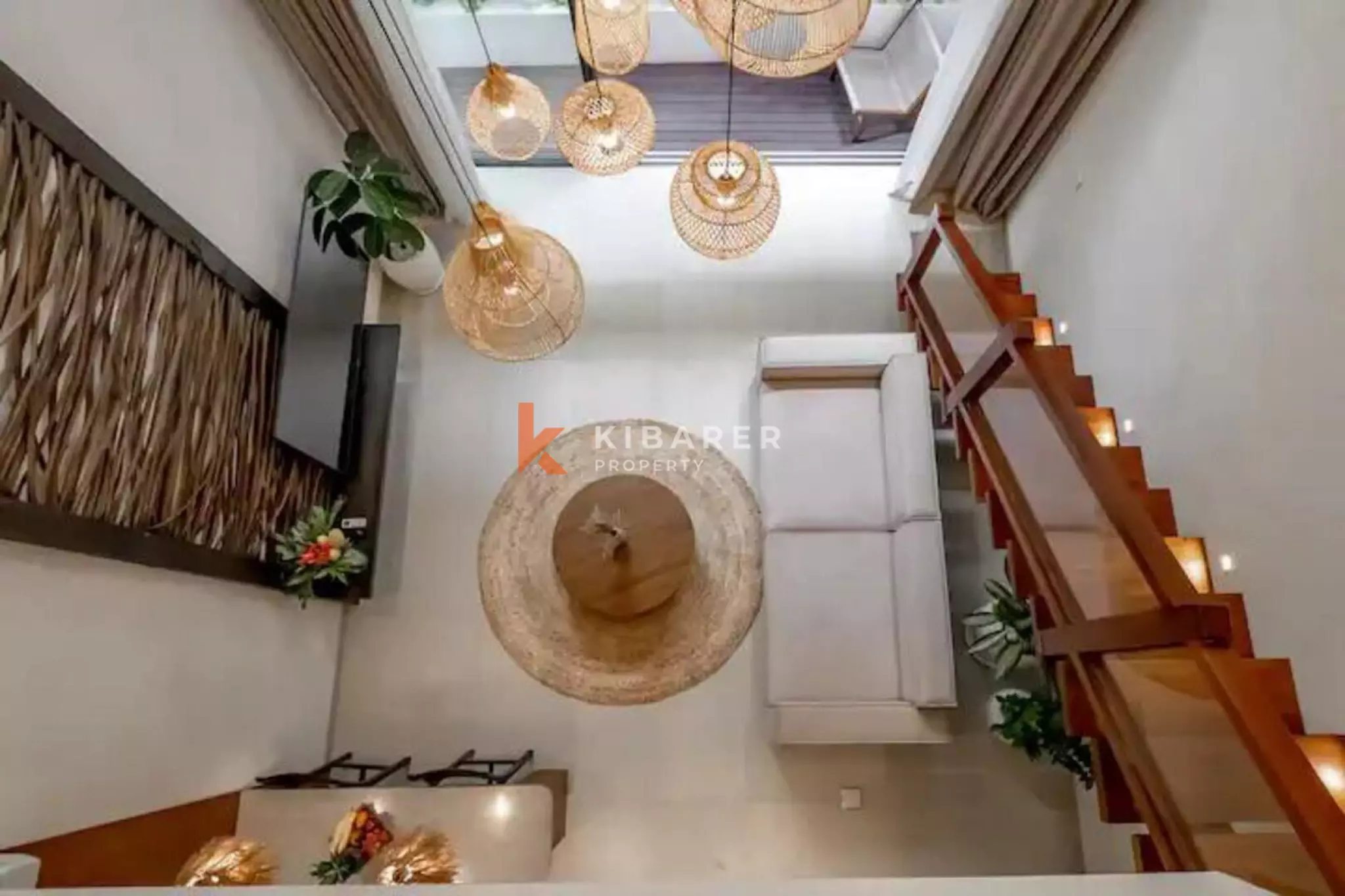 Rumah Pulau Satu Kamar Tidur yang Tenang dan Modern di Berawa