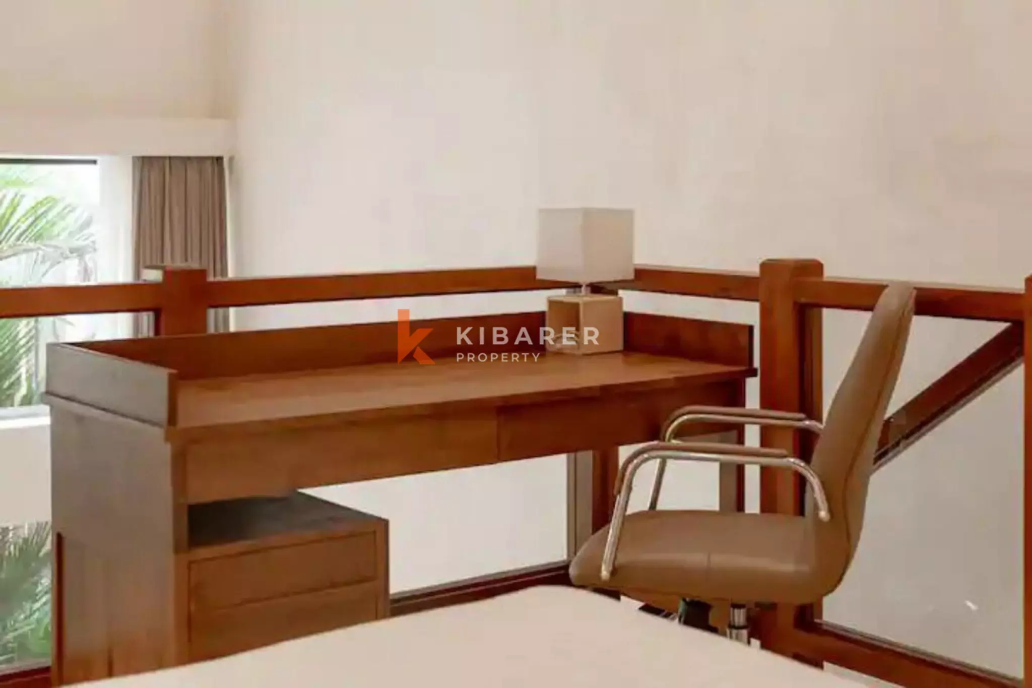 Rumah Pulau Satu Kamar Tidur yang Tenang dan Modern di Berawa