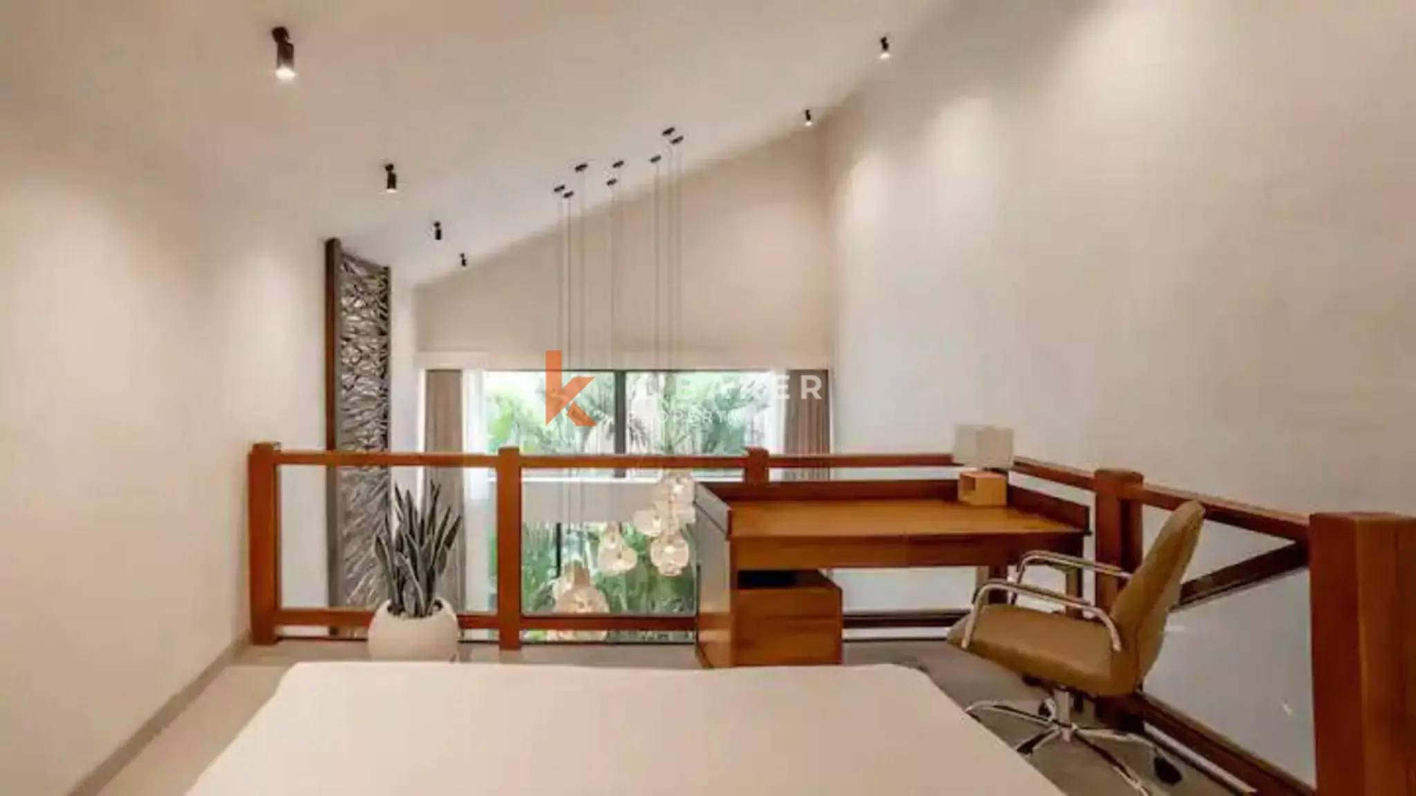 Rumah Pulau Satu Kamar Tidur yang Tenang dan Modern di Berawa