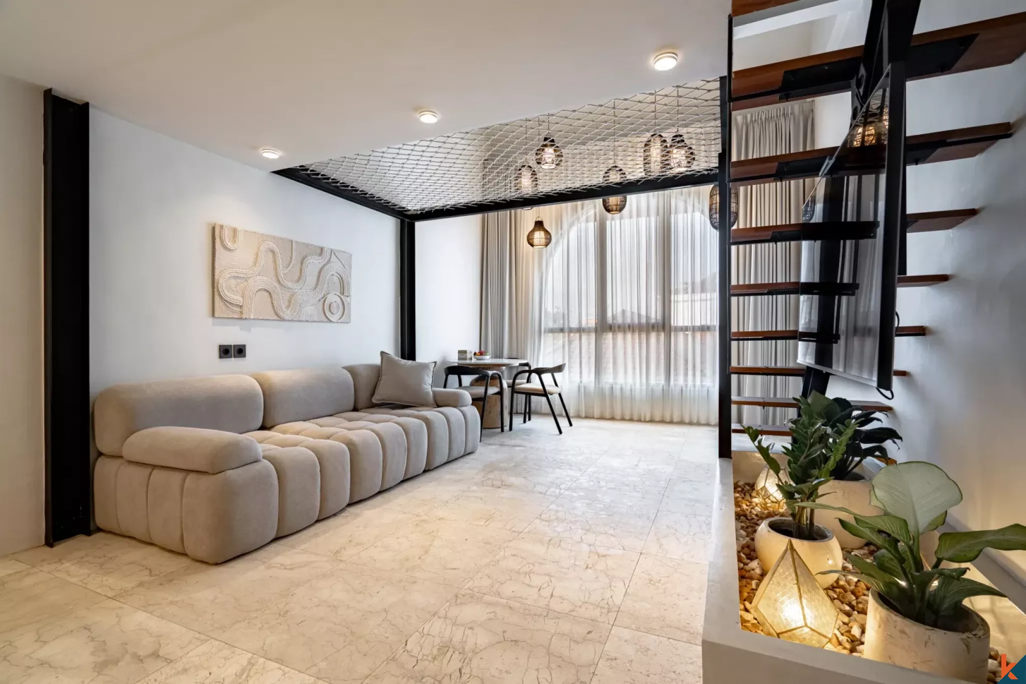 Apartemen Suite yang Menakjubkan untuk Disewa Dekat Pantai di Lokasi Strategis Sanur