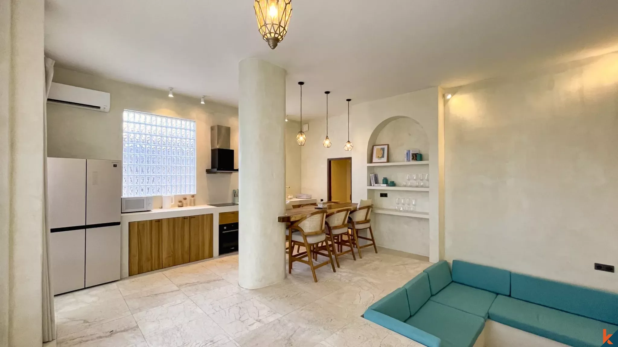 Villa mewah dengan dua kamar tidur yang nyaman, dekat pantai, tersedia untuk disewa di Sanur