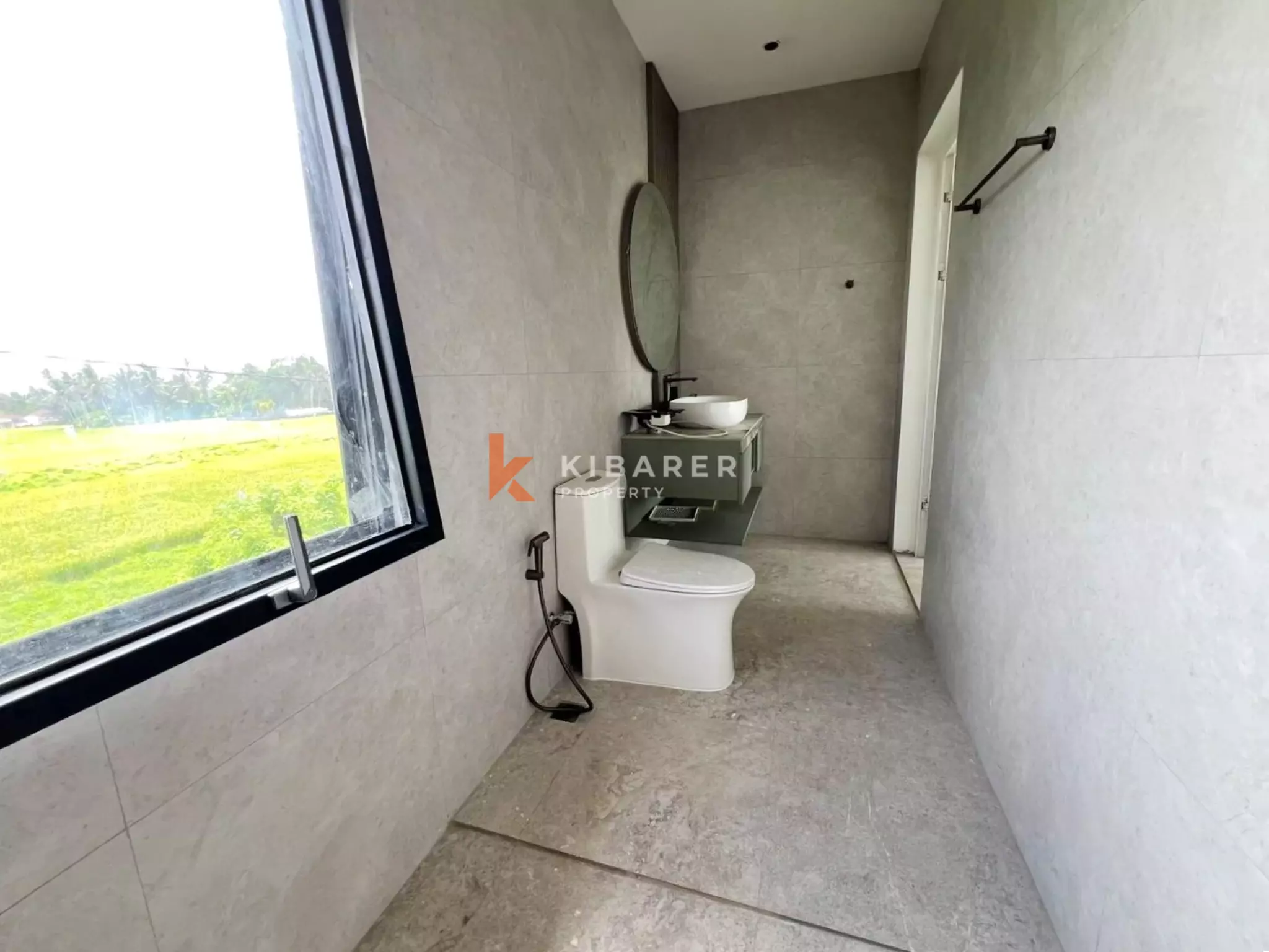 Private Three Bedroom Modern Villa Overlooking Ricefields & Mountains View in Ubud